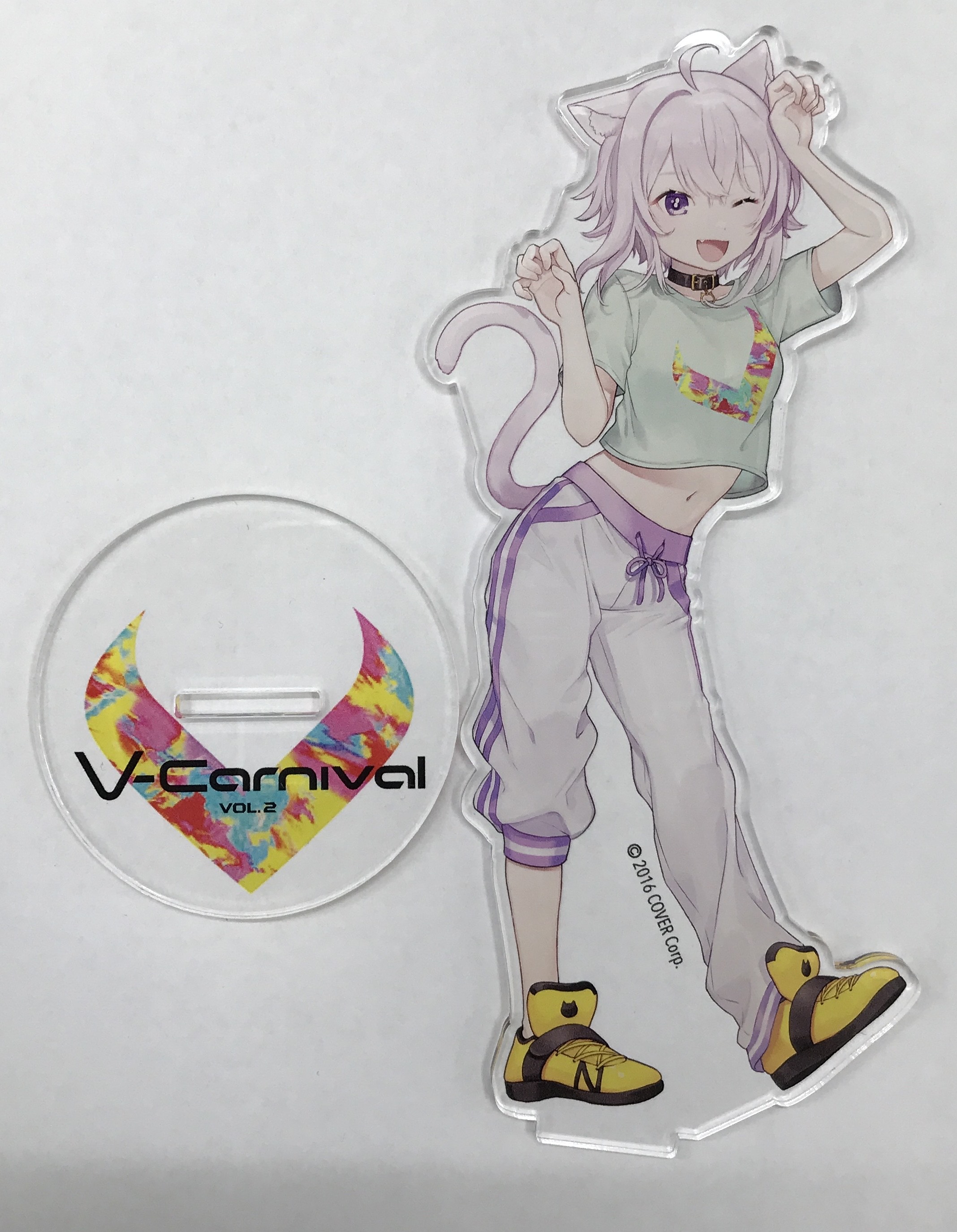 2種　ホロライブ　猫又おかゆ　アクリルスタンド　制服 下着 ver. ホロライブ 猫又おかゆ アクリルスタンド セット - メルカリ