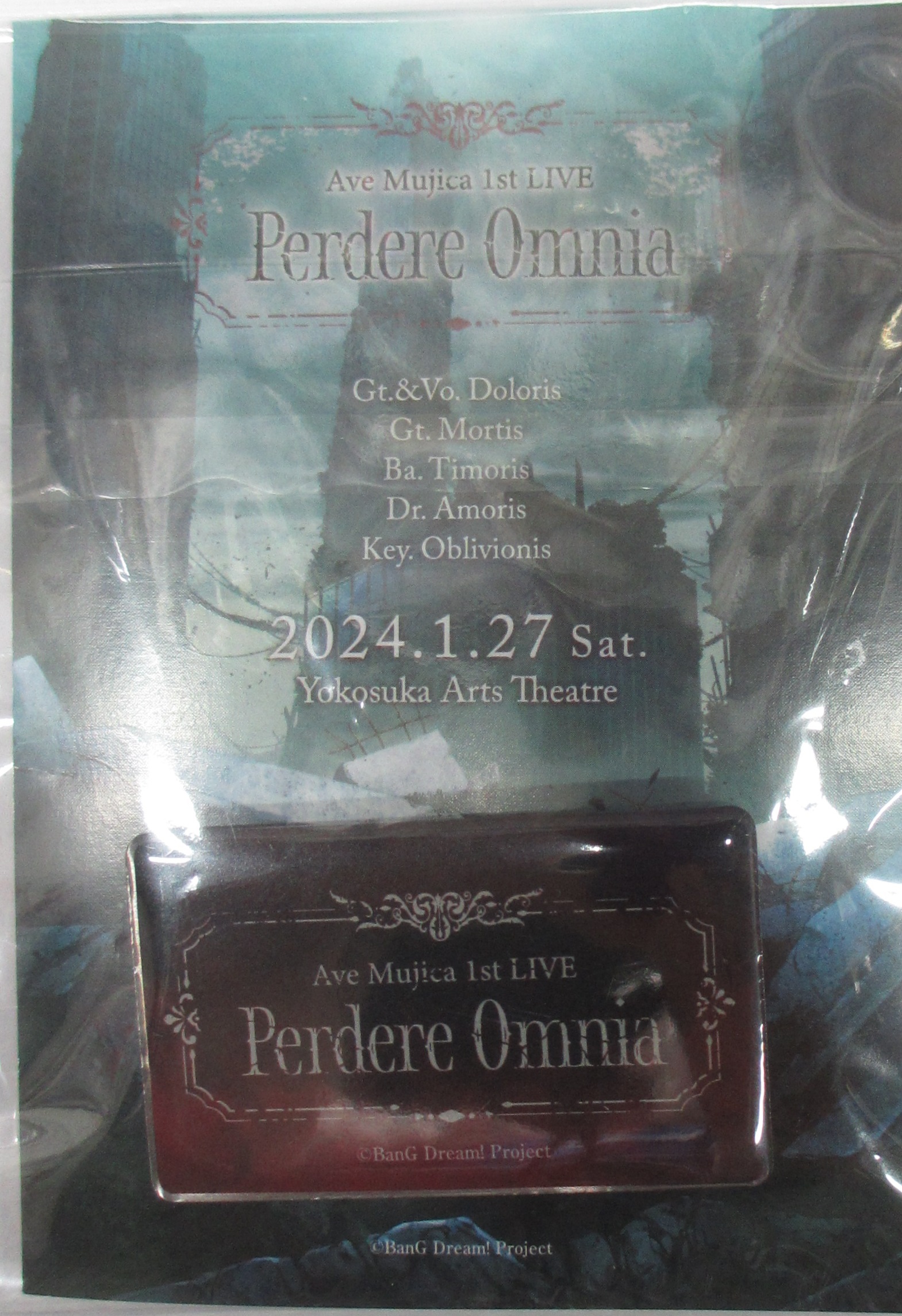 BanG Dream! Ave Mujica 1st LIVE 「Perdere Omnia」 オリジナルピンバッジ 【SS席/S席特典】