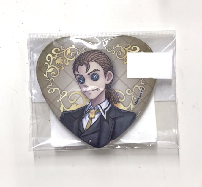 academy Cafe ハート缶バッジ 傭兵 ナワーブ Identity V 第五人格×SWEETS PARADISE Academy Cafe