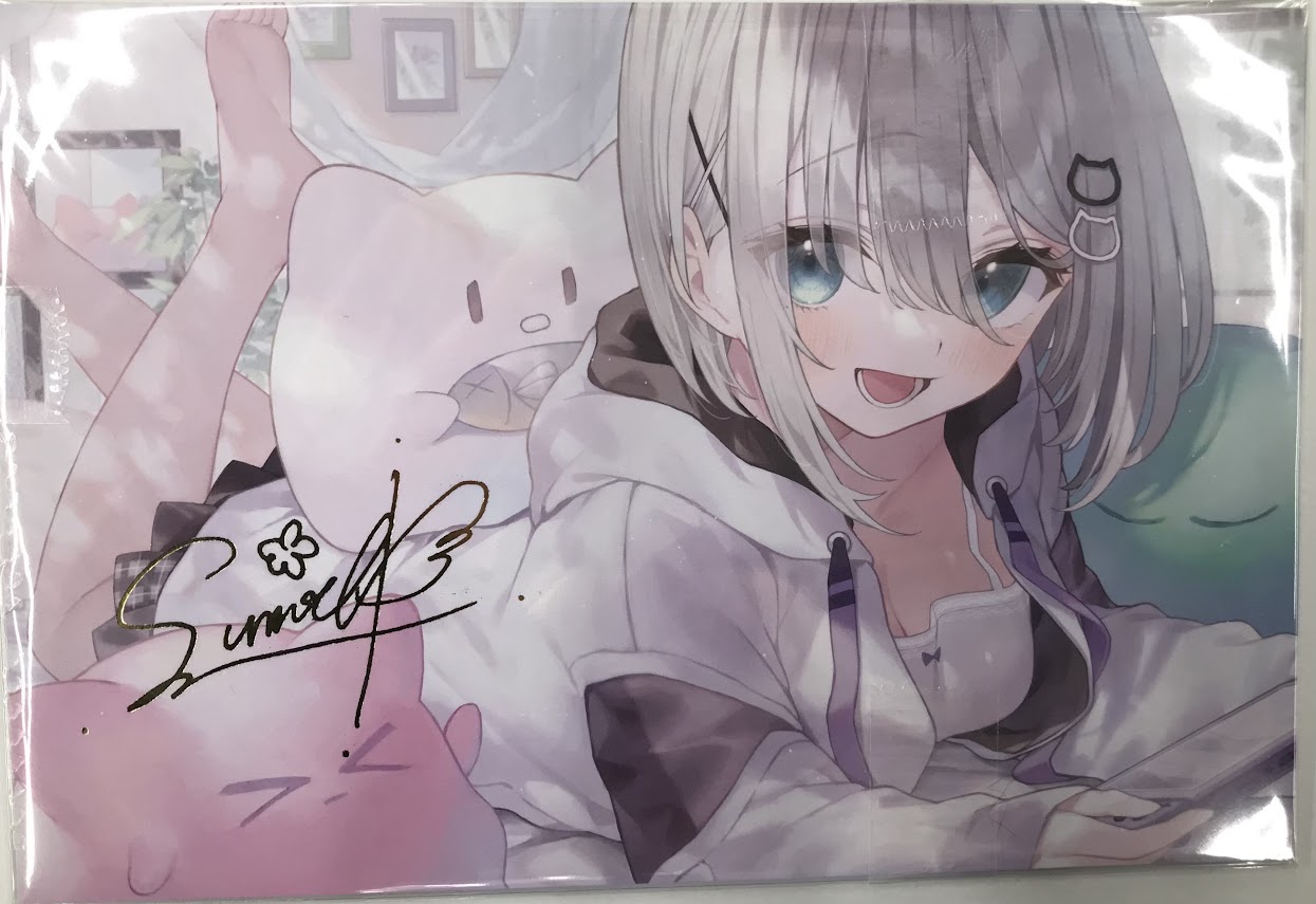 ぶいすぽっ！花芽すみれ箔押しポストカード　活動4周年記念グッズ ぶいすぽっ 花芽すみれ4周年記念グッズ2022 箔押しサイン入り
