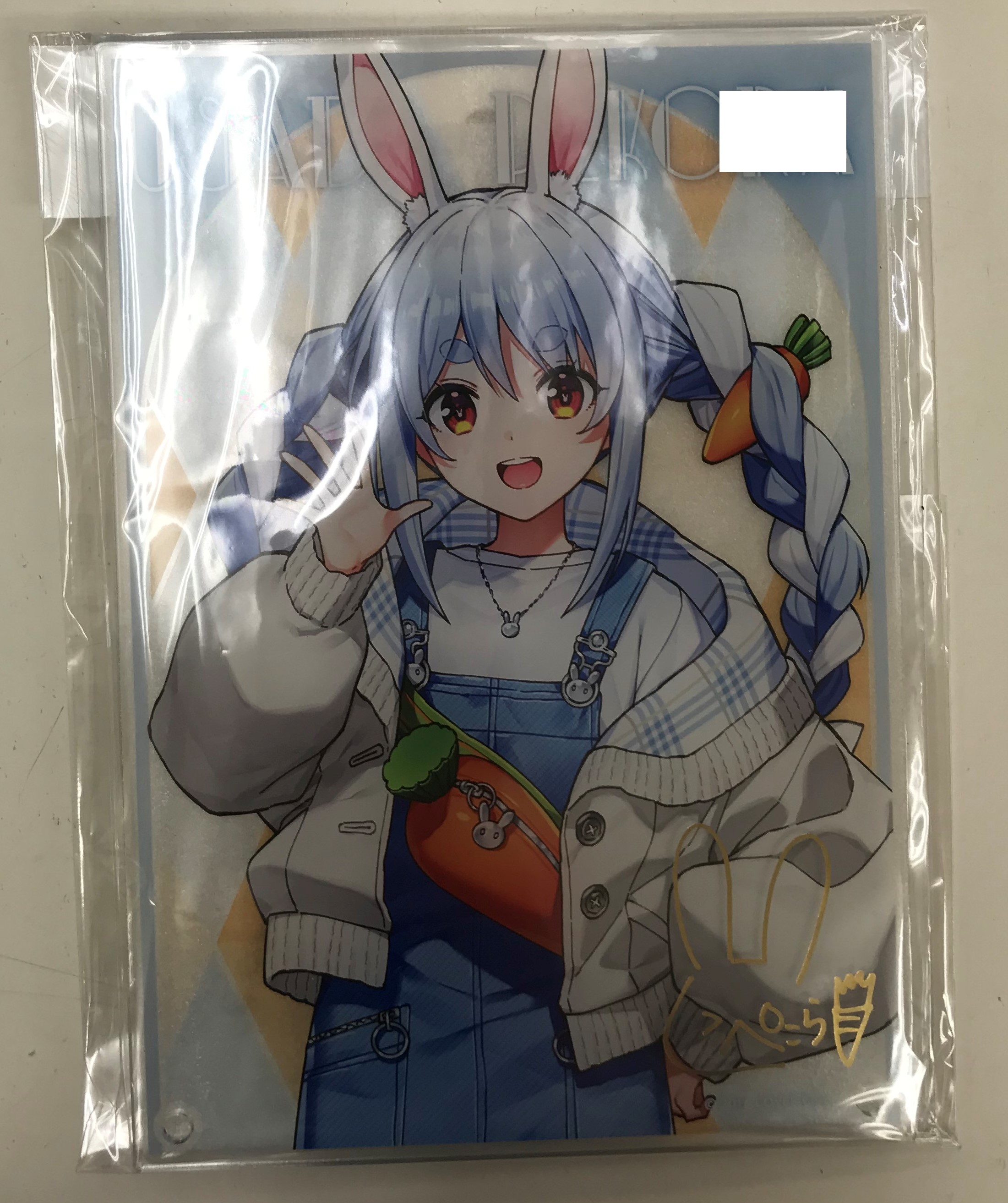 ホロライブ hololiveくじ ～ホロライフ!～ エンタメチャンス賞 複製サイン入り アクリルパネル 兎田ぺこら