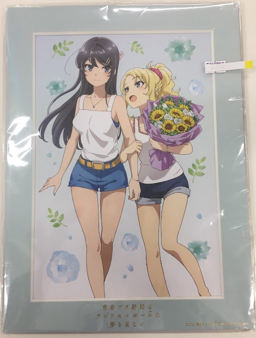 青春ブタ野郎はランドセルガールの夢を見ない A4キャラファインマット 桜島麻衣&豊浜のどか 【ANIPLEX+ BD/DVD有償特典】