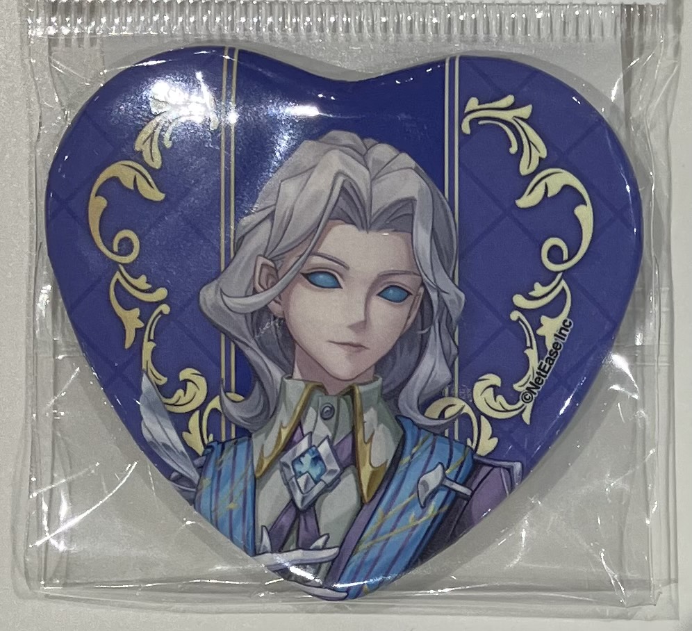 Identity V 第五人格×SWEETS PARADISE Academy Cafe VALENTINE&WHITE DAY トレーディングハート缶バッジ 写真家(ジョゼフ)