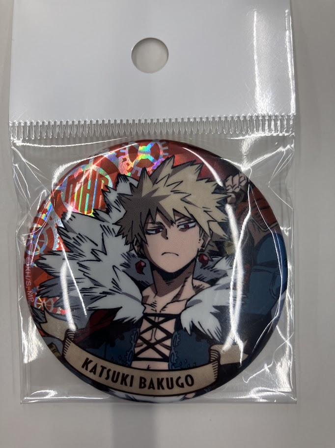 僕のヒーローアカデミア 十傑コスチューム トレーディングホログラム缶バッジ 爆豪勝己