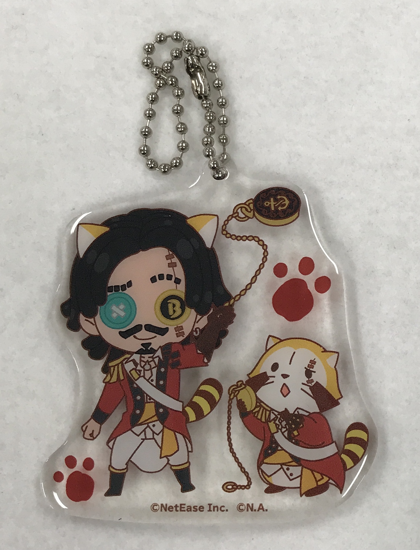 Identity V 第五人格×ラスカル コレクション 【II】 ~男性サバイバー編~ B-23賞 アクリルキーホルダー 一等航海士(ホセ・バーデン)&ラスカル