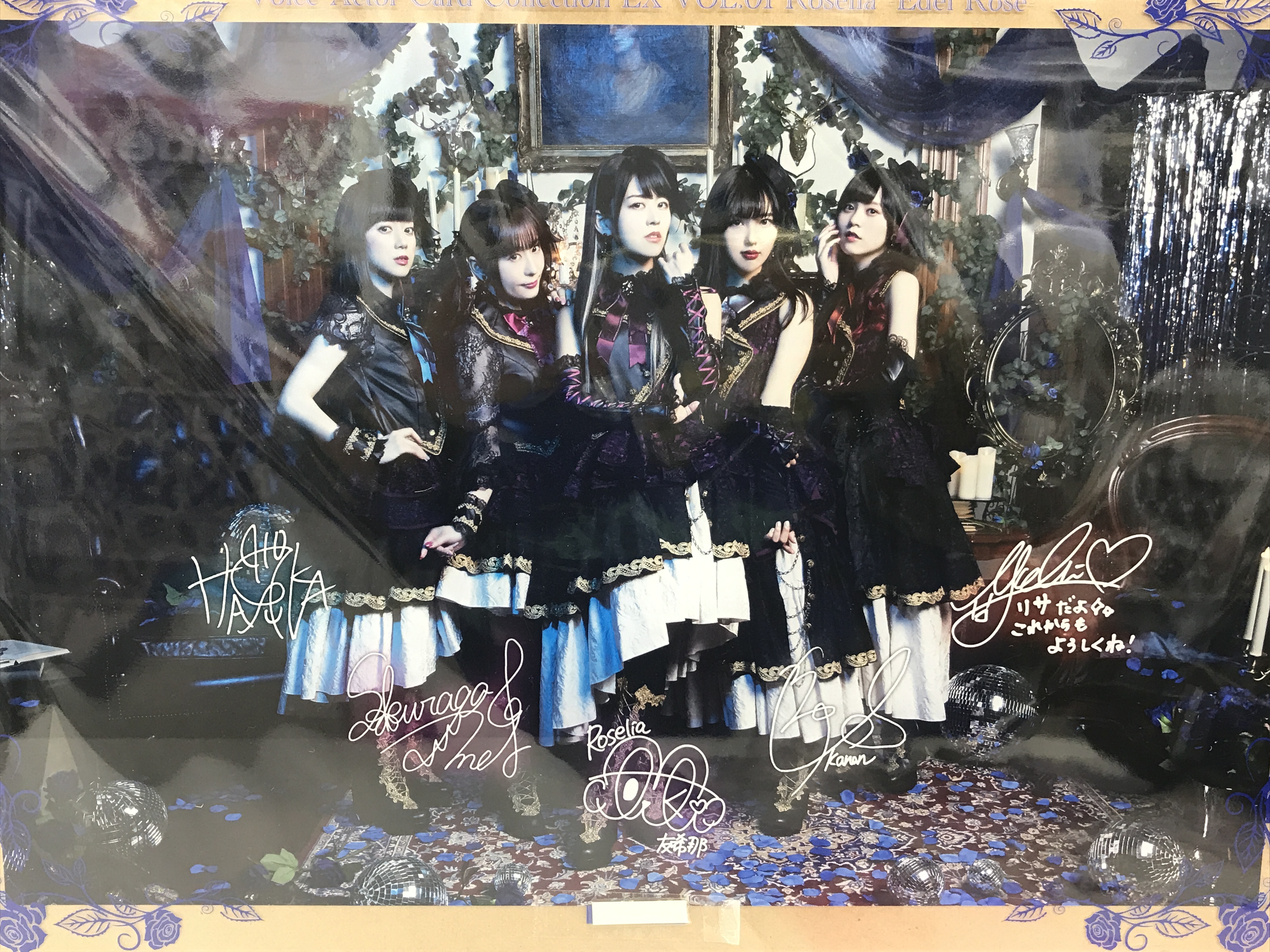 Roselia Edel Rose シリアルナンバー入り アクリルボード アクリルスタンド・アクリルパネル Roselia A3アクリルボード