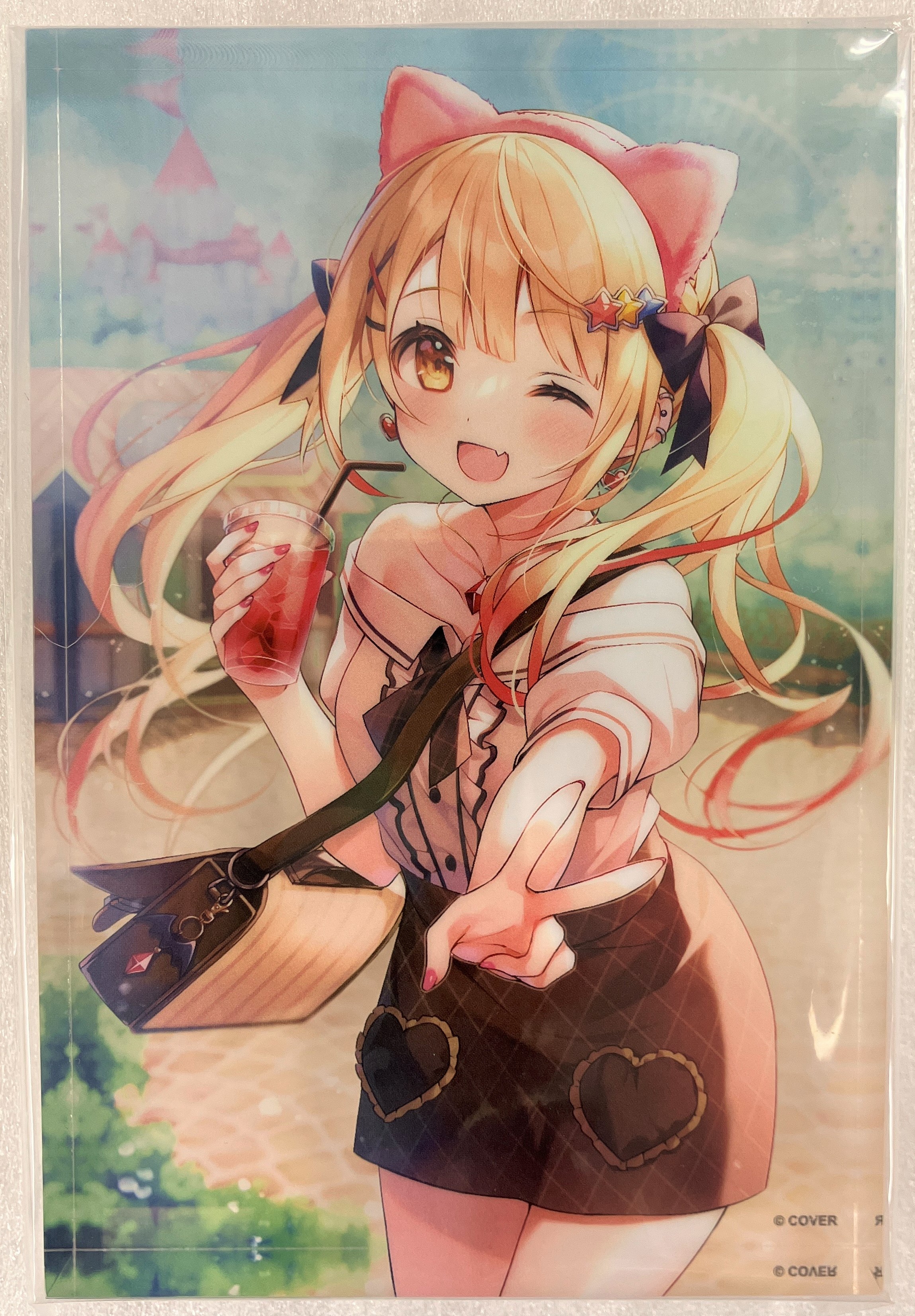 ホロライブ 夜空メル 活動4周年記念 直筆サイン入り チェキ風ブロマイドカード【I1521-007】081 ホロライブ 夜空メル 活動4周年記念 直筆サイン入り チェキ風