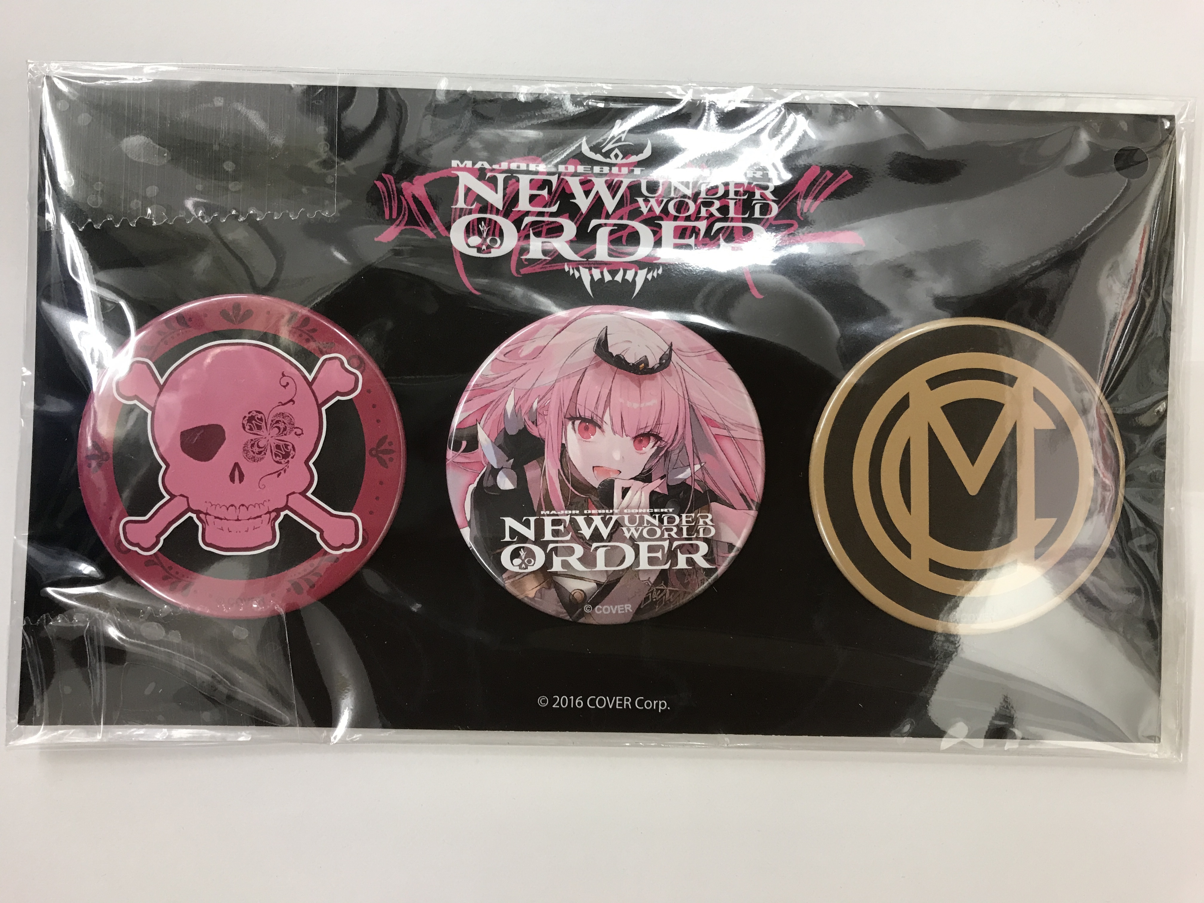 【未開封】ホロライブ New Underworld Order BUTTON BADGE SET (缶バッジ) 森カリオペ 【Mori Calliope Major Debut Concert 「New Underworld Order」】