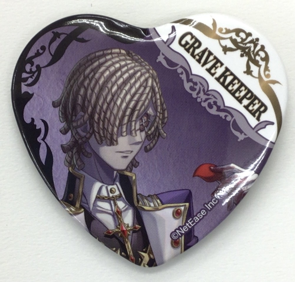 第五人格 アカデミーカフェ ハート型缶バッジ アクキー 墓守