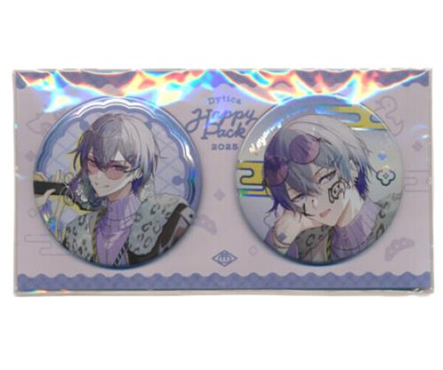 【未開封】にじさんじ Dytica Happy Pack 2025 ホログラム76mm缶バッジセット 小柳ロウ