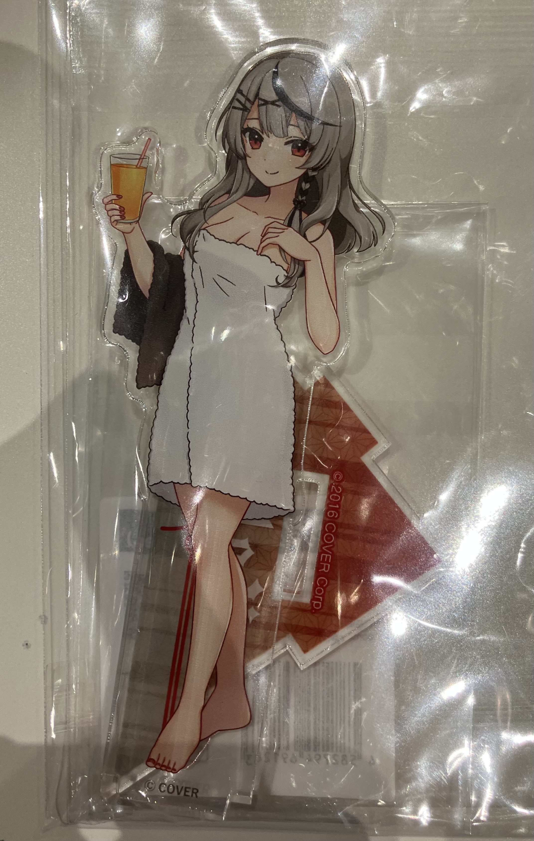 【未開封】ホロライブ×極楽湯 RAKU SPA 等身アクリルスタンド 沙花叉クロヱ フロあがりver.