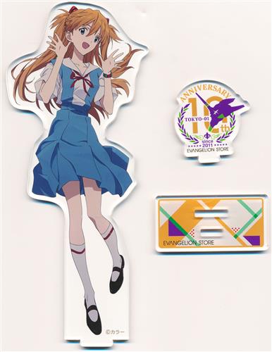 ヱヴァンゲリヲン新劇場版 EVANGELION STORE TOKYO-01 【10周年記念】 アクリルスタンド 式波・アスカ・ラングレー 10周年記念イラスト