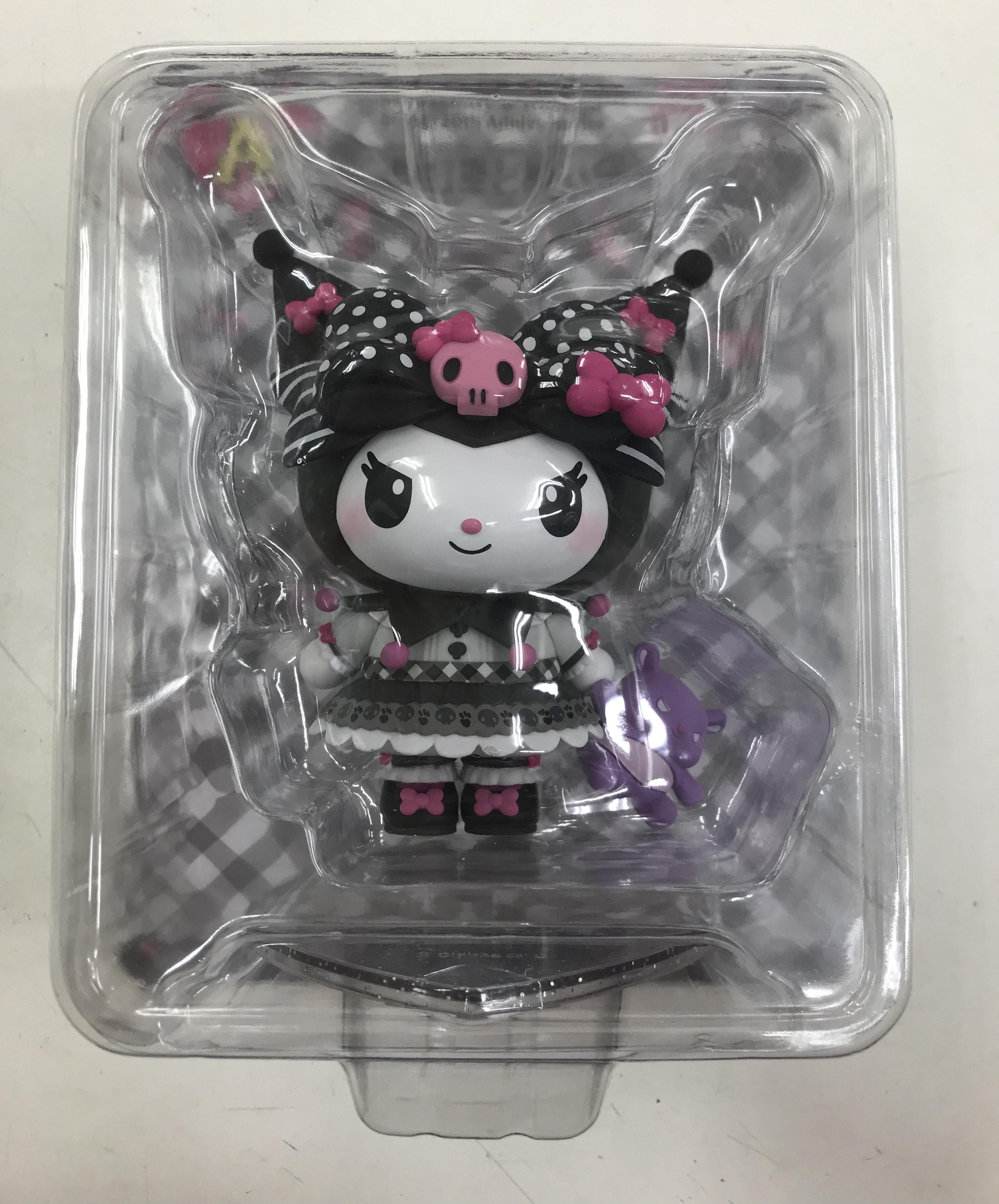 【未開封】Happyくじ My Melody & Kuromi 50th&20th Anniversaries A賞 フィギュア クロミとぬいぐるみ