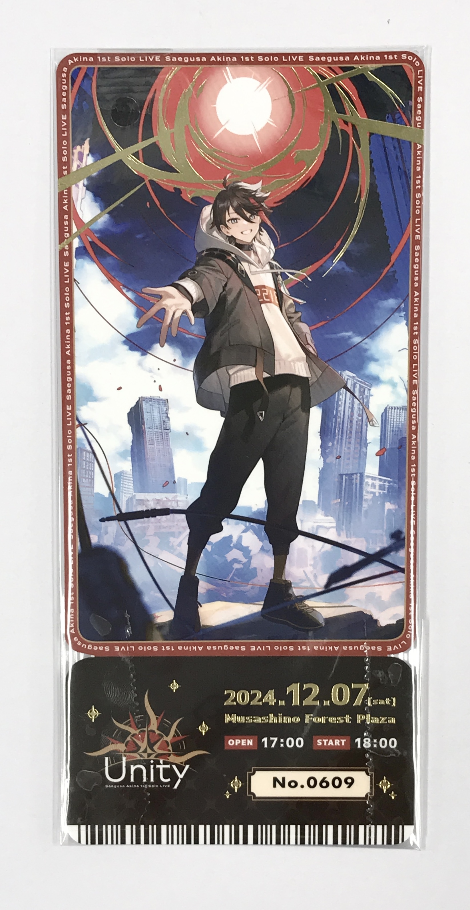 にじさんじ Saegusa Akina 1st Solo LIVE "Unity" メモリアルチケット 三枝明那 【にじさんじFAN CLUB特典】