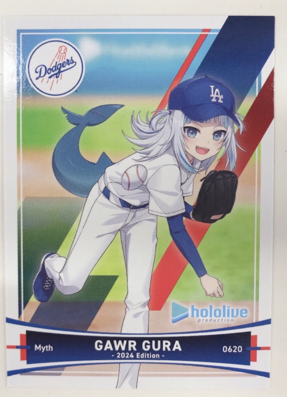 ホロライブプロダクション×ロサンゼルス・ドジャース アメリカンベースボール風トレーディングカード がうる・ぐら 【チケット特典】