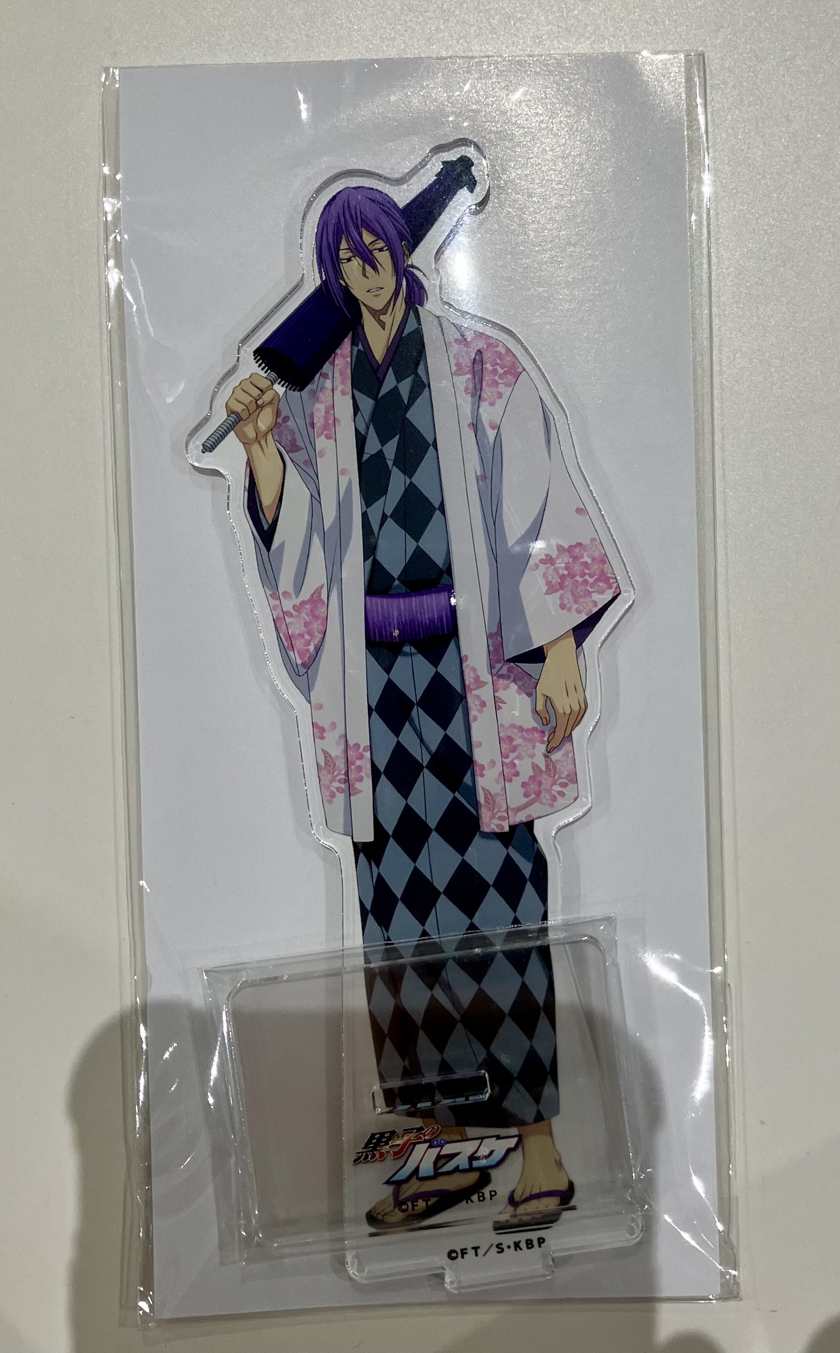 【未開封】黒子のバスケ×GiGOコラボカフェ ビッグアクリルスタンド ～和装ver.～ 紫原敦