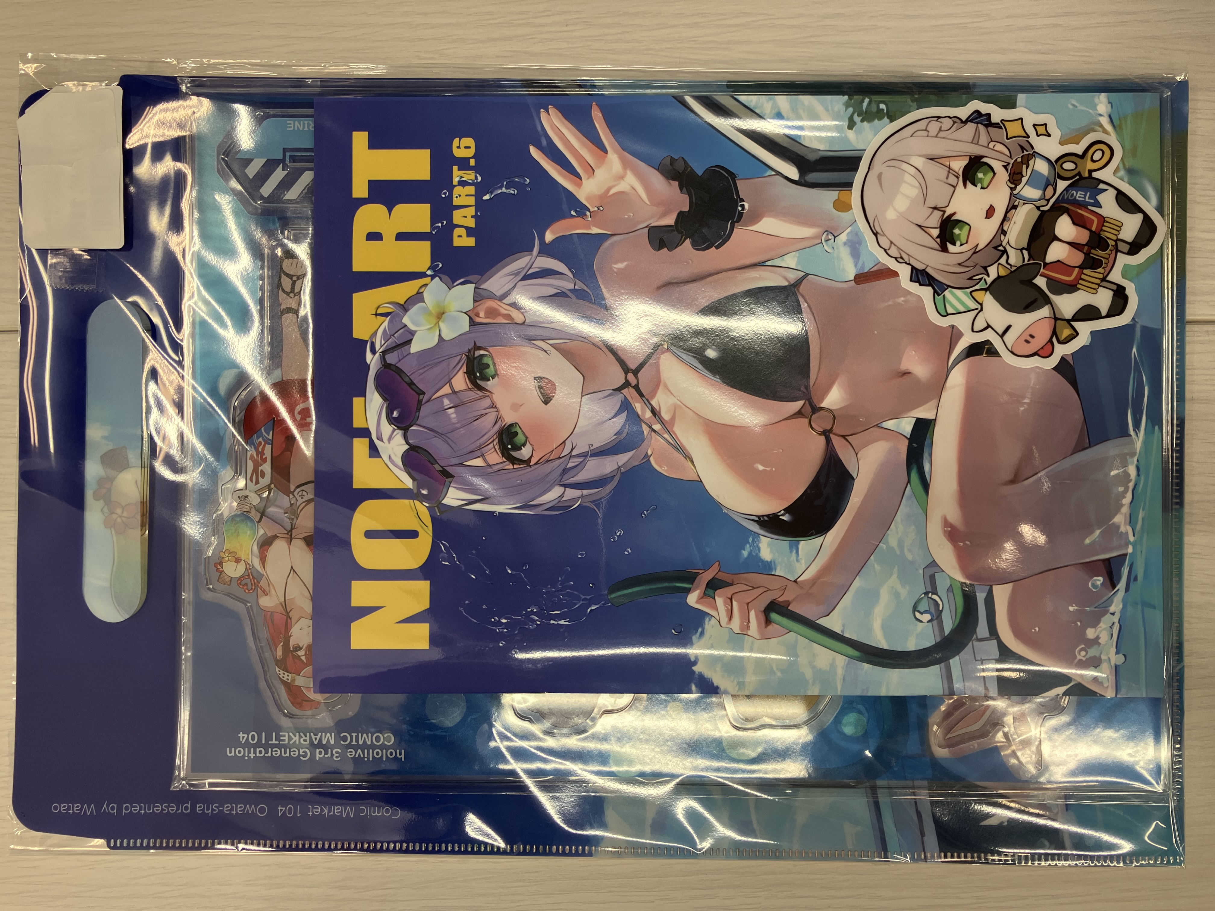 会場限定新刊4点セット(NOELART part.6+アクリルスタンド+クリアファイルバッグ+ステッカー) 【ホロライブ】[わたお][おわた社]