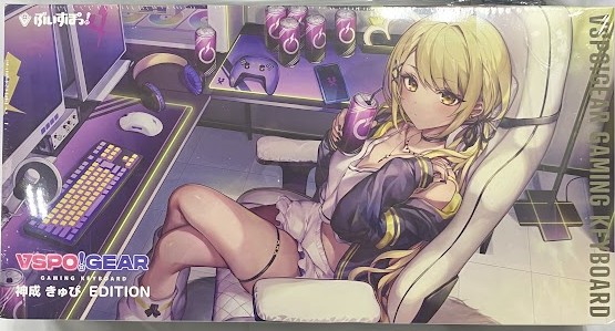 【未開封】ぶいすぽっ! VSPO! GEAR ゲーミングキーボード 第2弾 神成きゅぴ