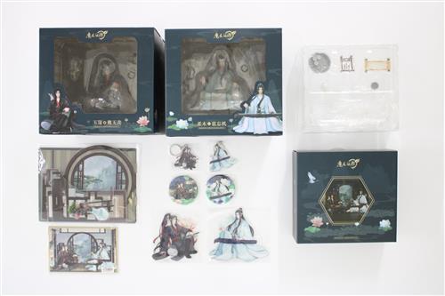 【未開封】魔道祖師 完成品フィギュア 魏無羨&藍忘機セット 雲閣雅韻Ver.+購入特典 アクリルスタンド+缶バッジ+アクリルキーホルダー セット 【フィギュア】[QINGCANG]
