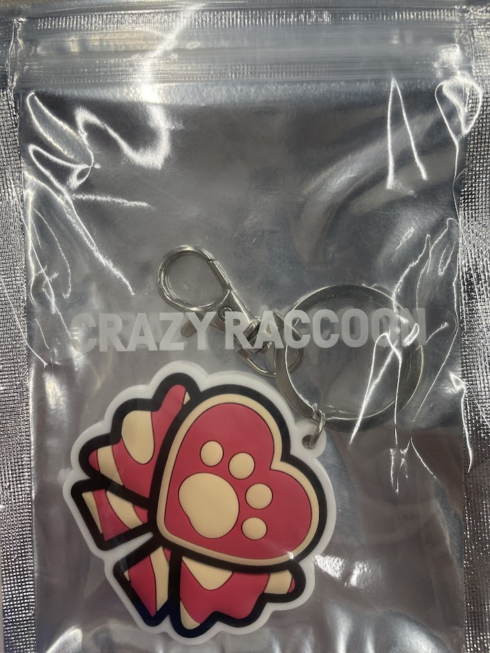 【未開封】Crazy Raccoon ラバーキーチェーン 赤見かるび