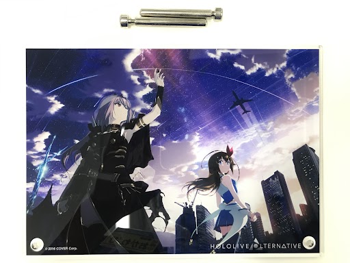 ホロライブ HOLOLIVE ALTERNATIVE アクリルパネル - Dawn Blue - 森カリオペ&ときのそら