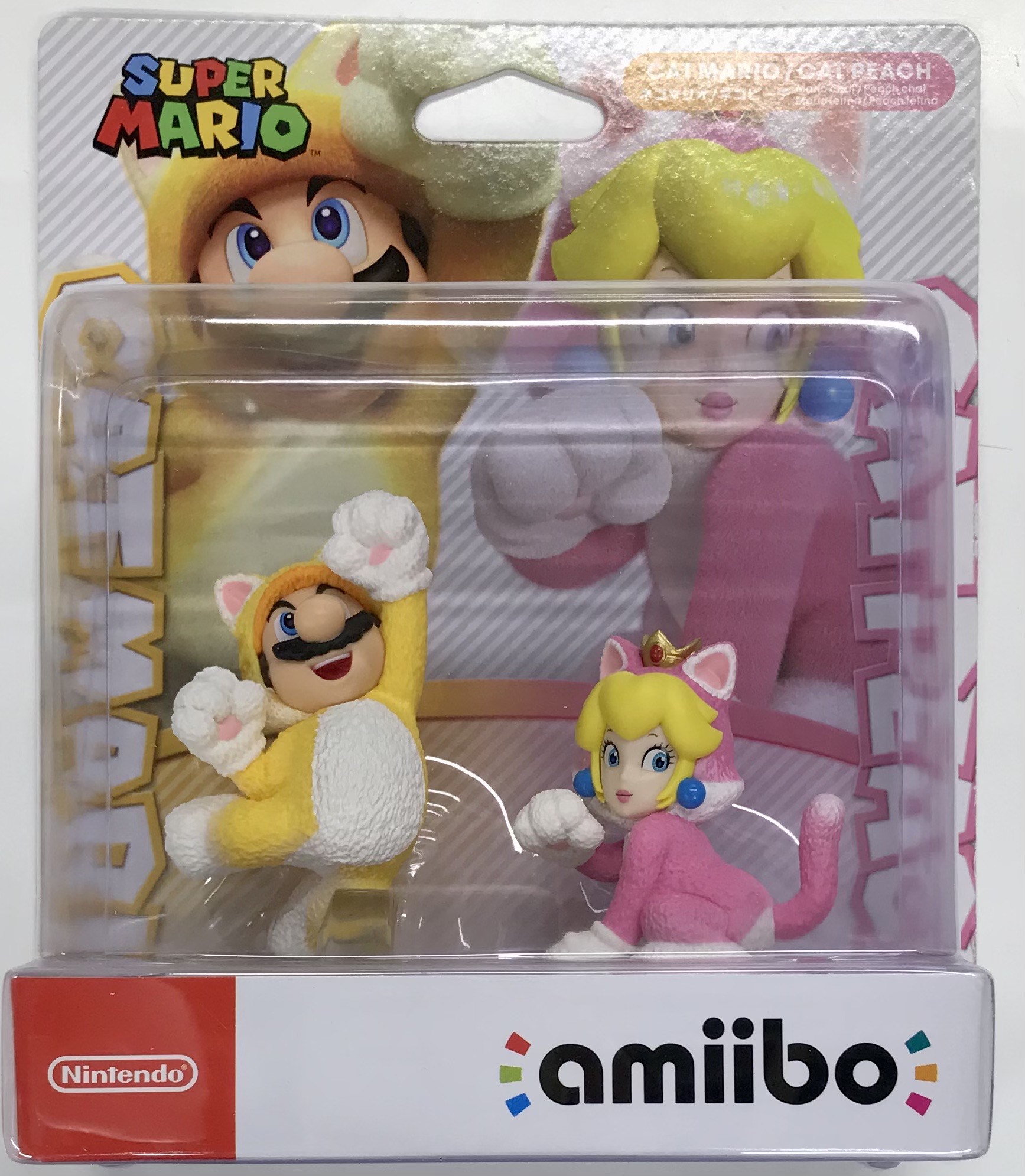 【未開封】amiibo スーパーマリオシリーズ ダブルセット ネコマリオ/ネコピーチ