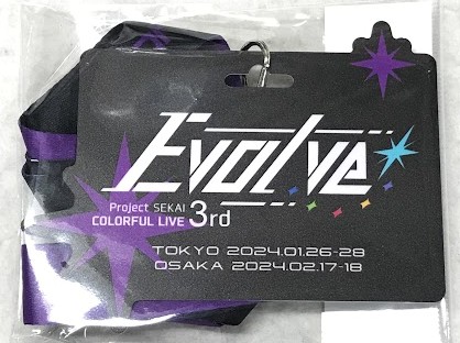 プロジェクトセカイ カラフルステージ! プロジェクトセカイ COLORFUL LIVE 3rd - Evolve - レプリカパス付きネックストラップ 25時、ナイトコードで。 【プロジェクトセカイ COLORFUL LIVE 3rd - Evolve -】