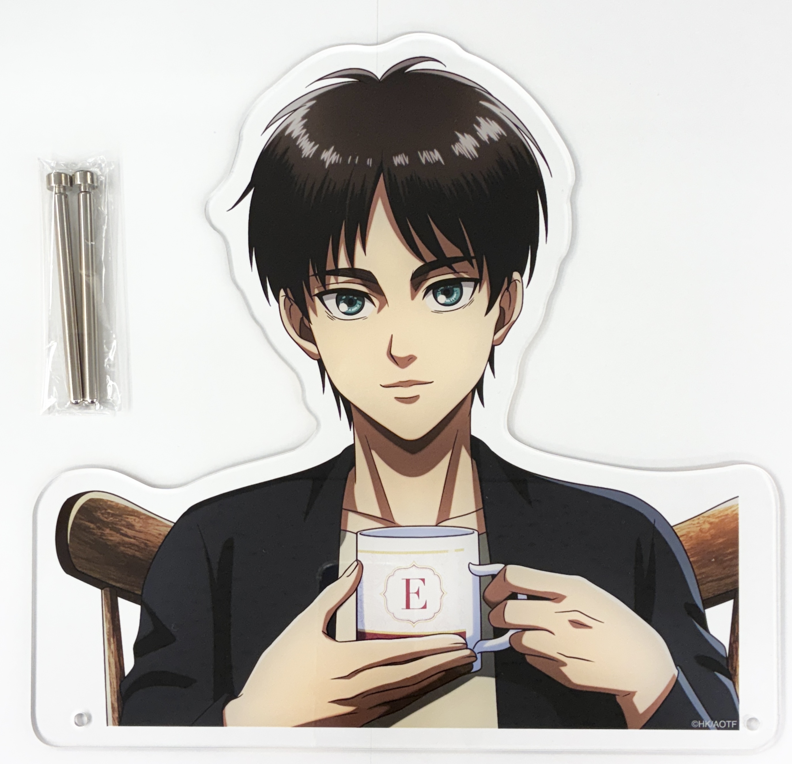 進撃の巨人 くじメイト/DRAW!DRAW! ティータイムver. オンラインくじ A-1賞 特大ダイカットアクリルパネル エレン・イェーガー
