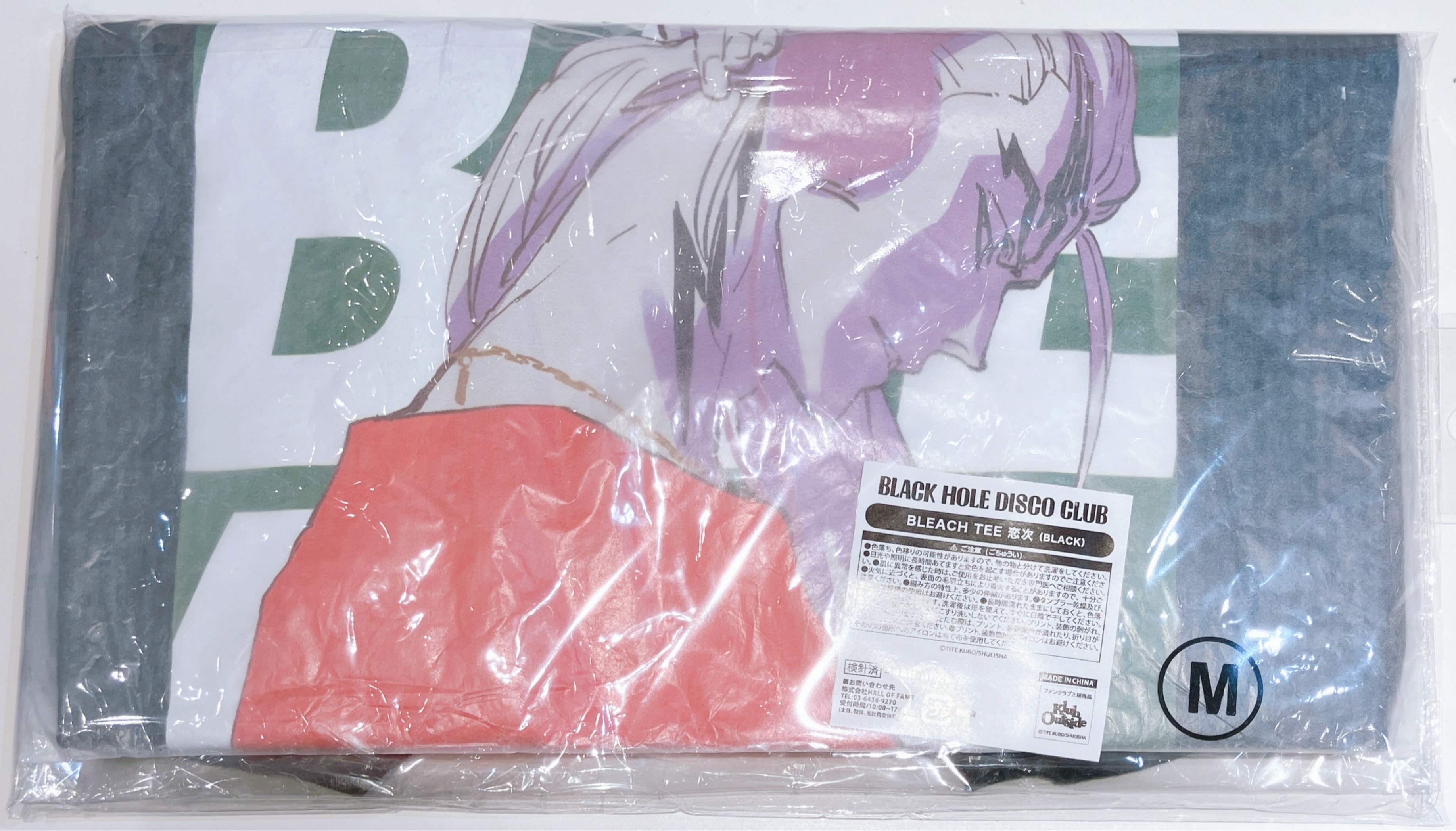 Mサイズ BLEACH BLACK HOLE DISCO CLUB TEE 阿散井恋次 BLACK