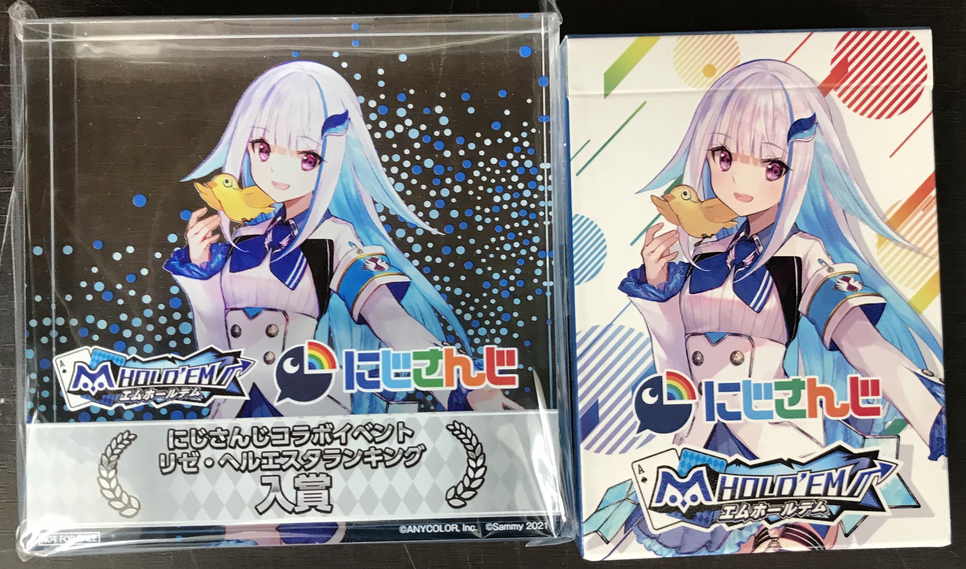m HOLD'EM×にじさんじ リゼ・ヘルエスタ S&Gランキング(4) 入賞トロフィー&トランプ リゼ・ヘルエスタ