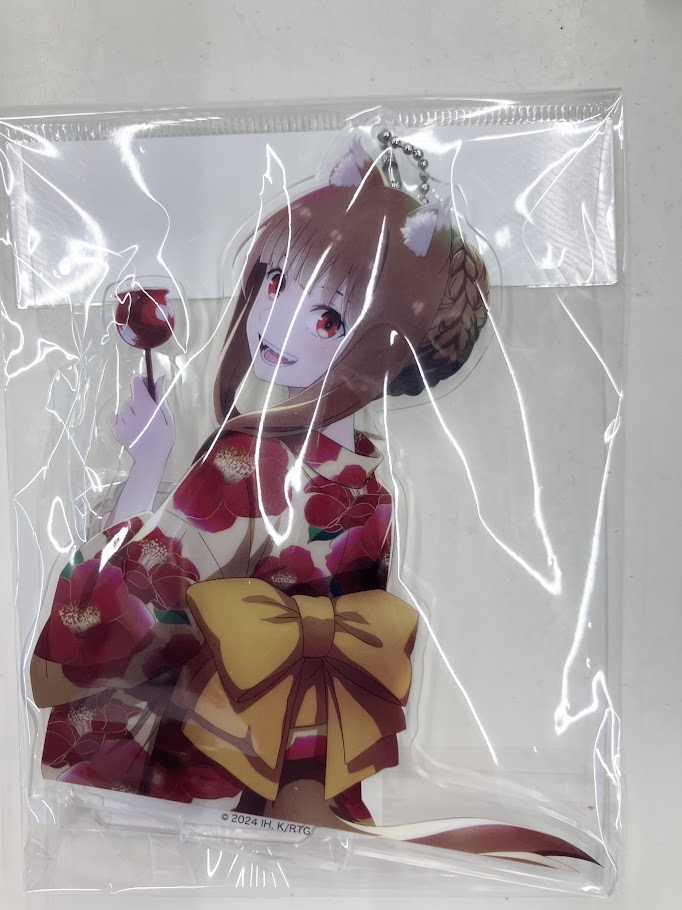 狼と香辛料 MERCHANT MEETS THE WISE WOLF スタンド付ビッグクリアキーチェーン ホロ A