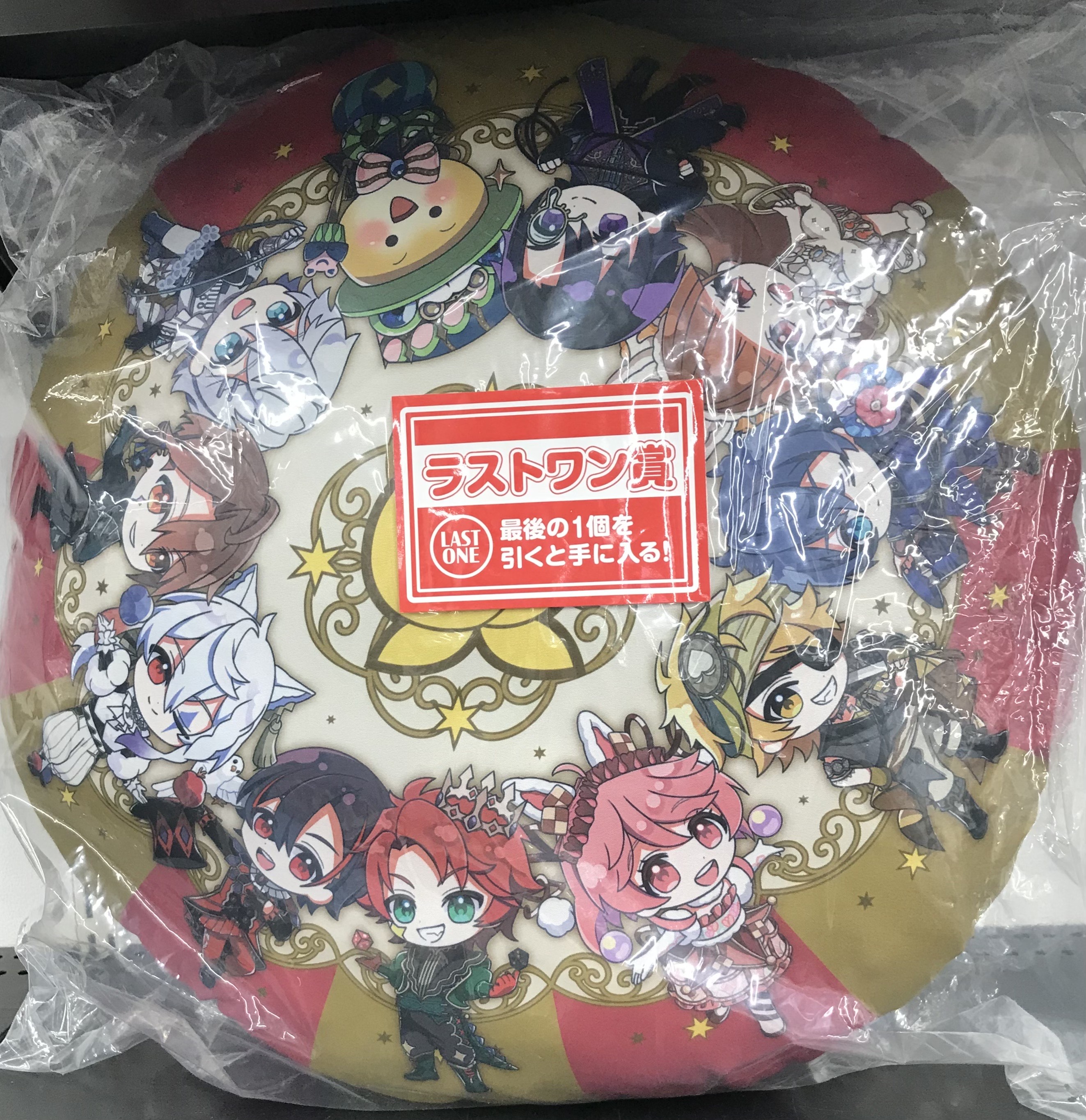 【未開封】一番くじ カラフルピーチ Graceful Circus ラストワン賞(ダブルチャンスキャンペーン) からぴちしゅうごう! ラウンドクッション