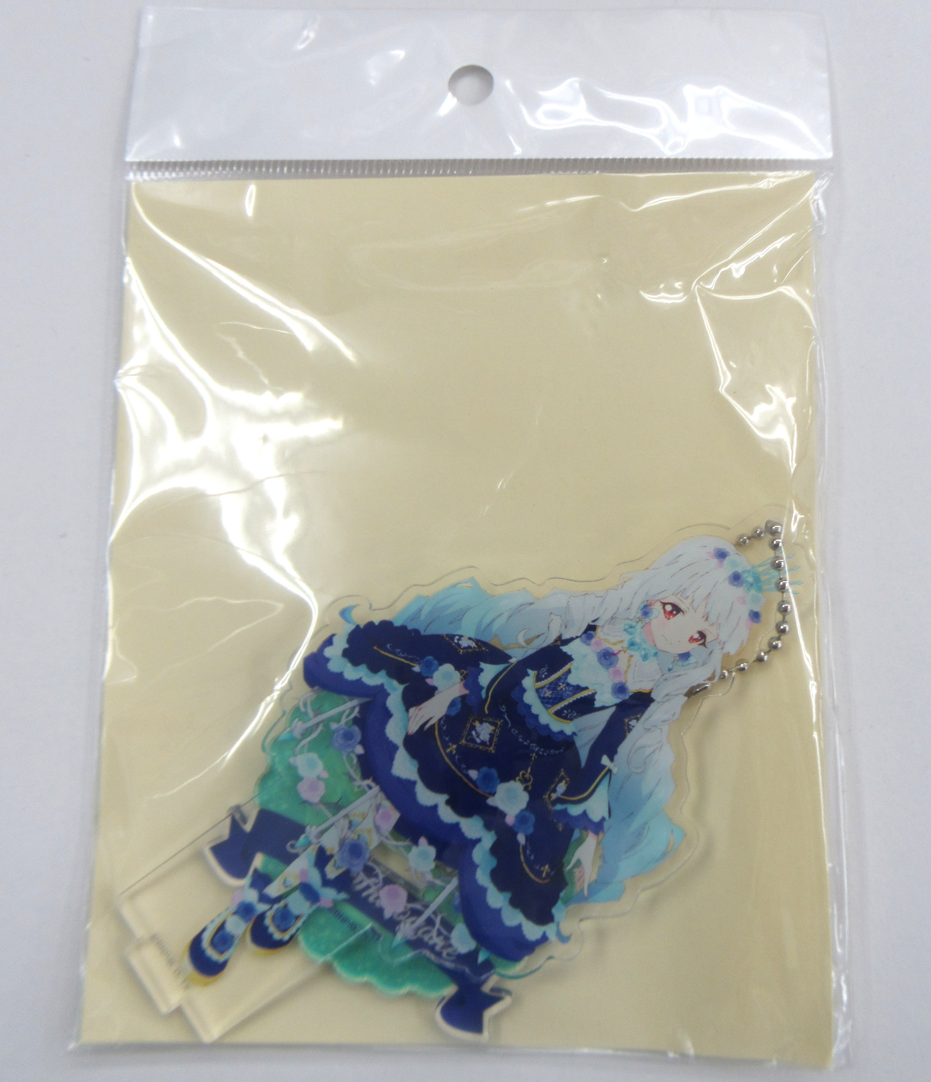 【未開封】アイカツスターズ! アクリルバッジスタンドキーホルダー 白銀リリィ