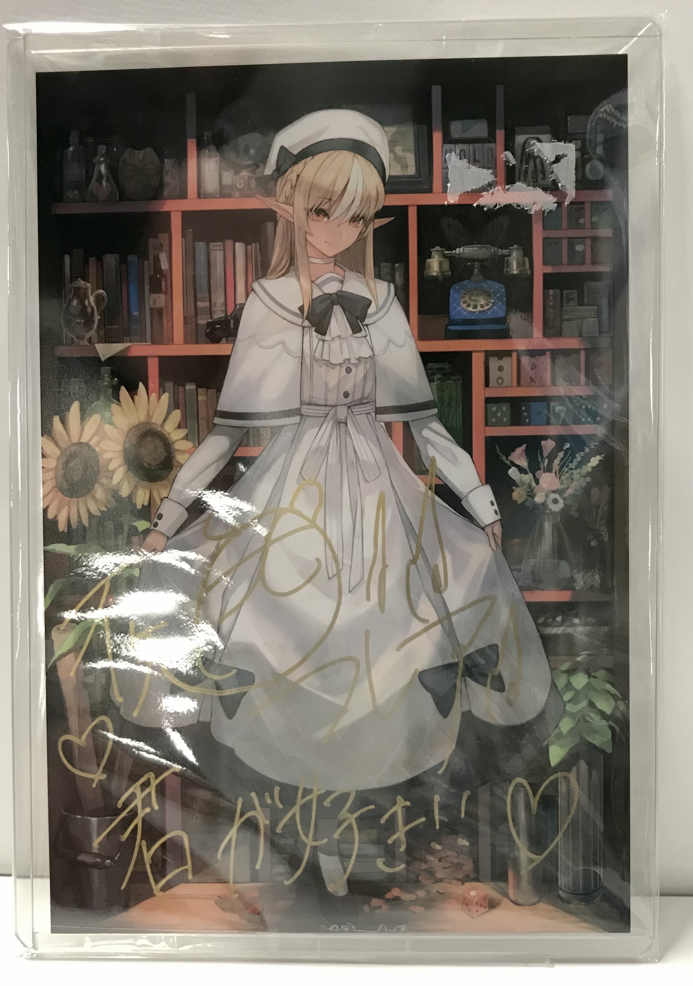 ホロライブ 誕生日記念2021 直筆サイン入りlack先生描き下ろしイラストポストカード 不知火フレア