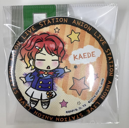 ALL aikatsu stars!×アニON LIVE STATION マグバッジ(マグネット付きバッジ) 3 一ノ瀬かえで