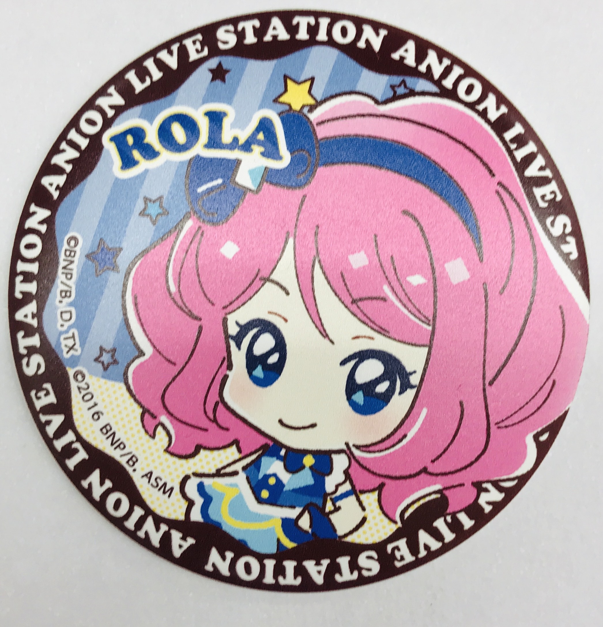 ALL aikatsu stars!×アニON LIVE STATION マグバッジ(マグネット付きバッジ) 3 桜庭ローラ