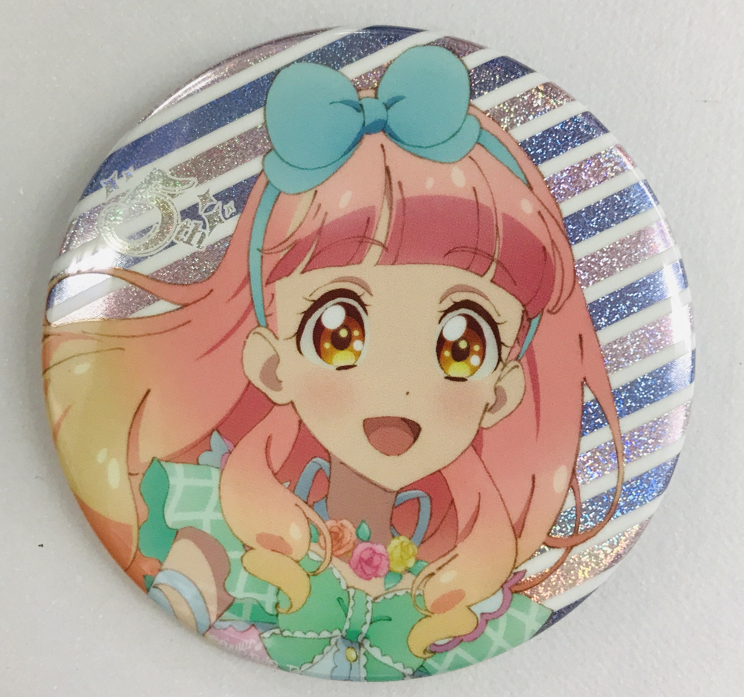 アイカツフレンズ! グリッター缶バッジ 友希あいね