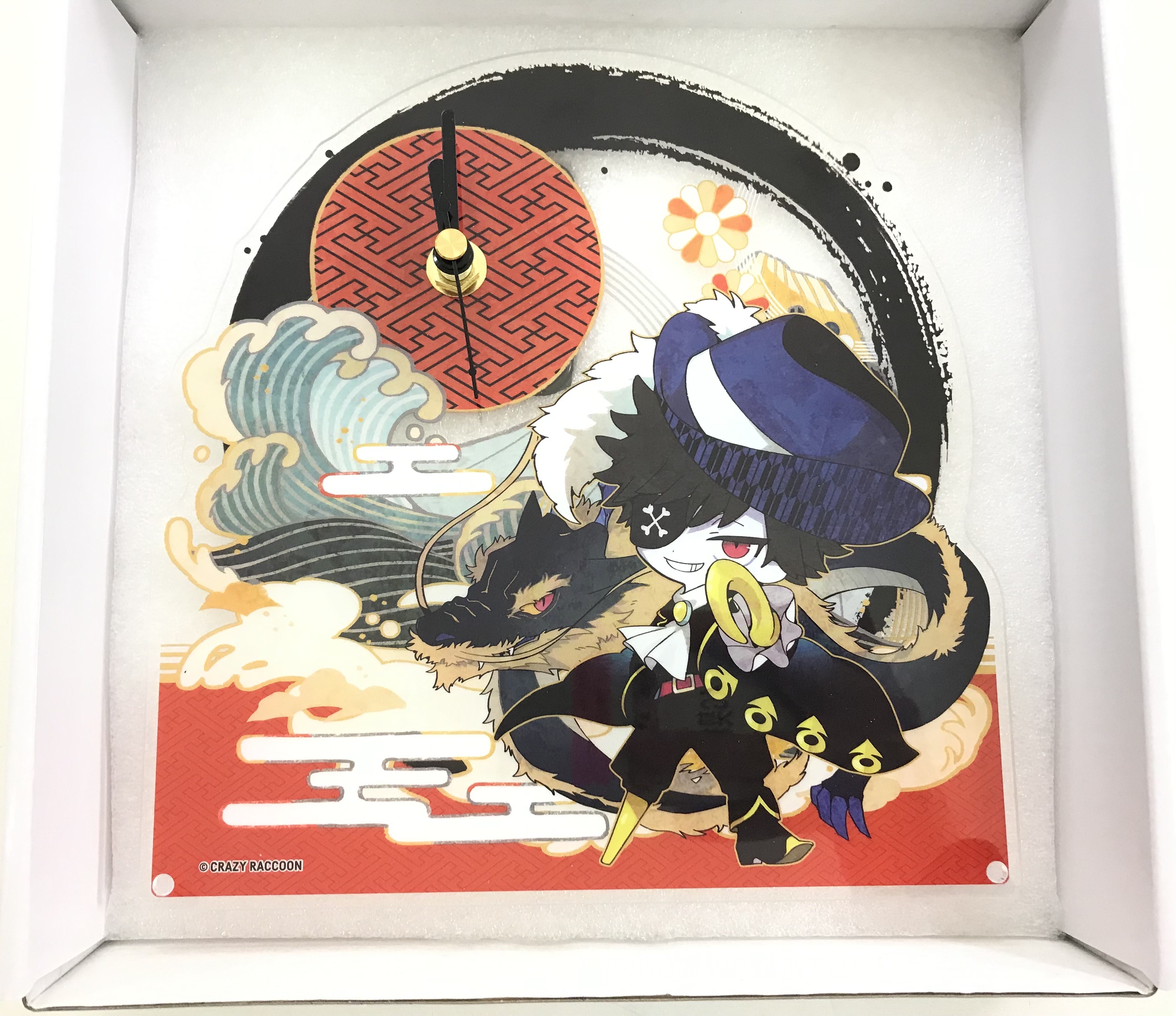DMMスクラッチ Crazy Raccoon スクラッチ 第六弾 A-8賞 アクリルクロック Mondo