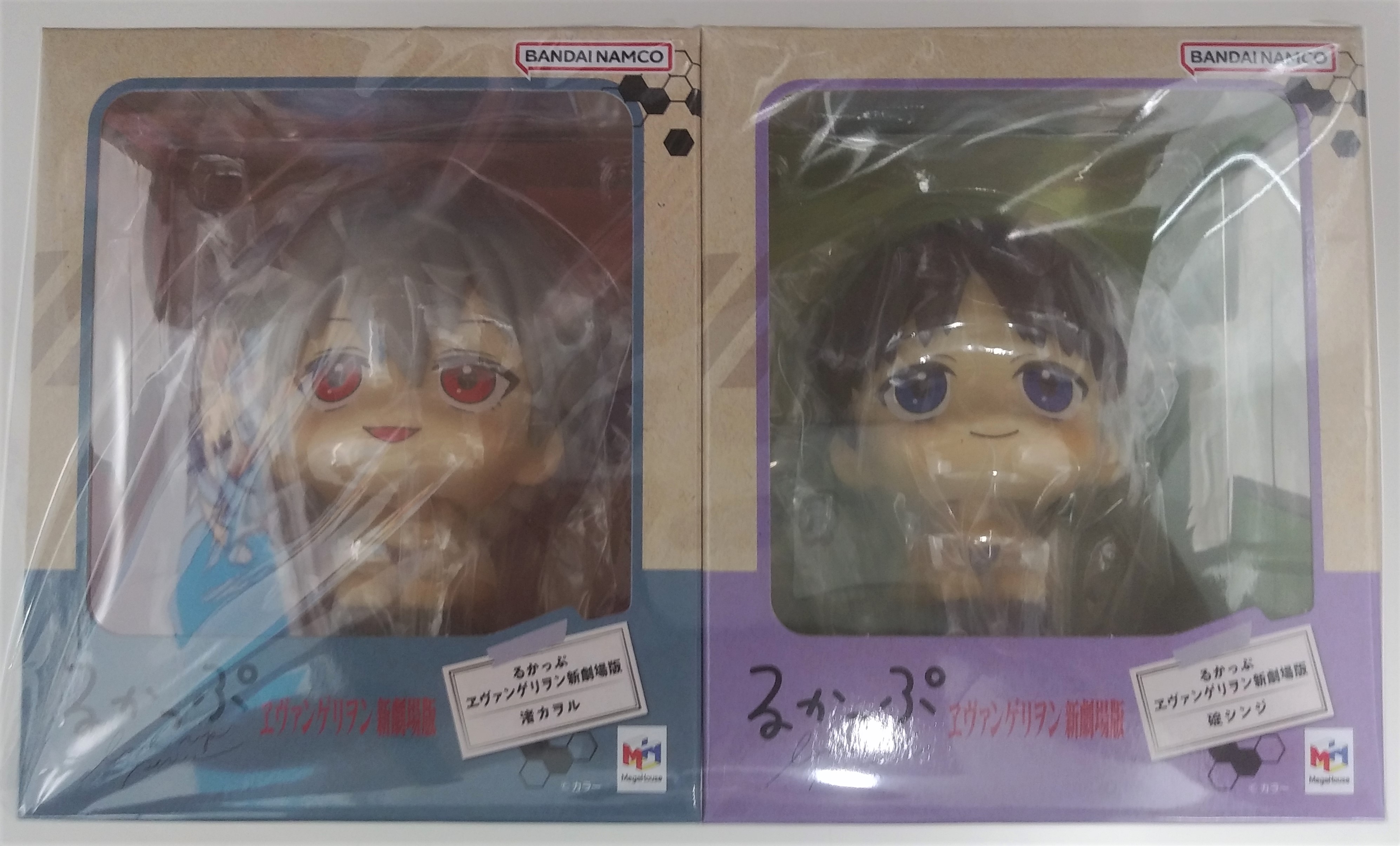 【未開封】るかっぷ ヱヴァンゲリヲン新劇場版 碇シンジ&渚カヲル セット 座布団付き 【プレミアムバンダイ/エヴァストア限定】 【フィギュア】[メガハウス]