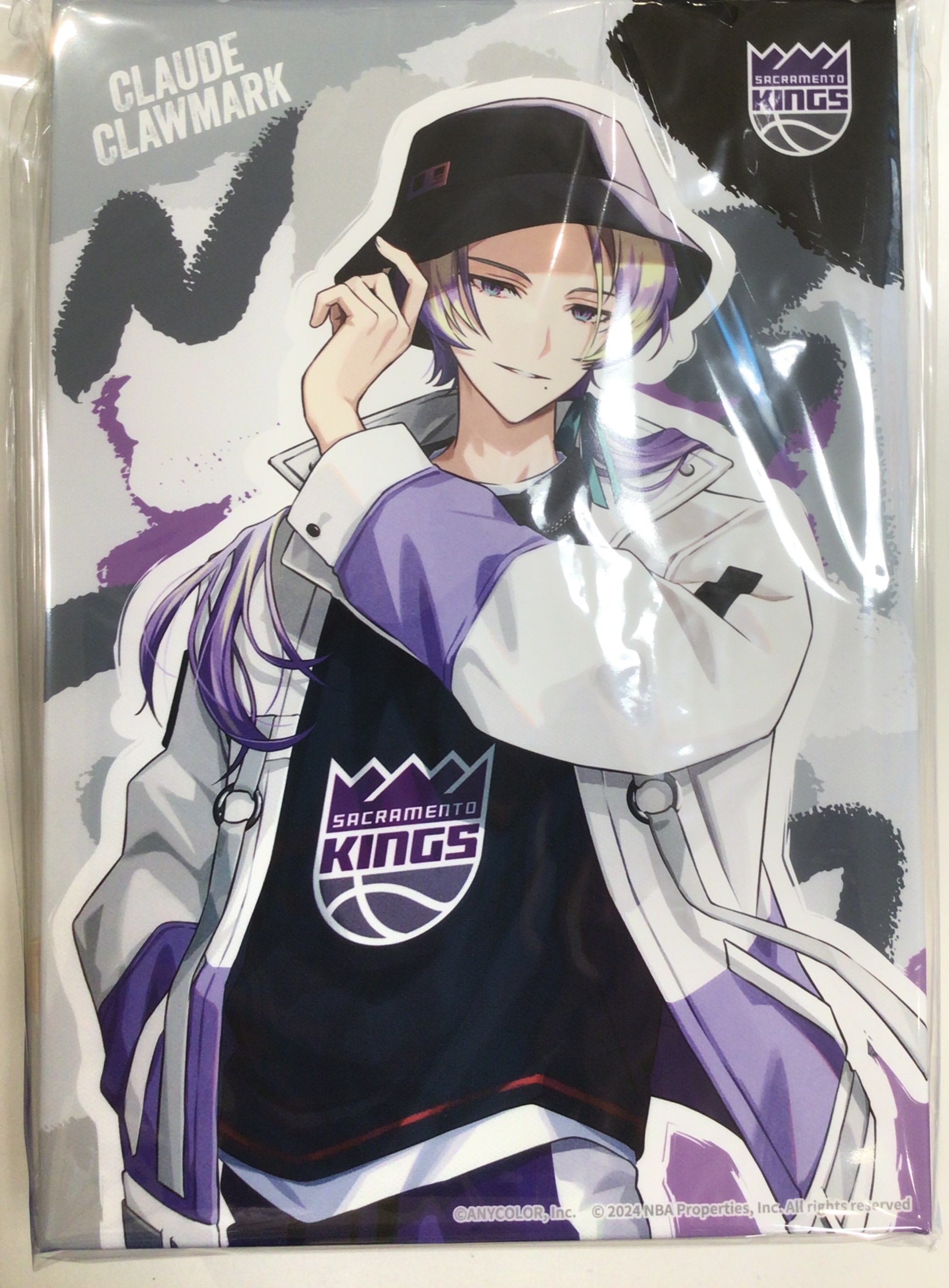 【未開封】にじさんじ/NIJISANJI EN×NBA×楽天コレクション 第2弾 【Western】 S-19賞 キャラファインキャンバスボード クロード クローマーク Sacramento Kings