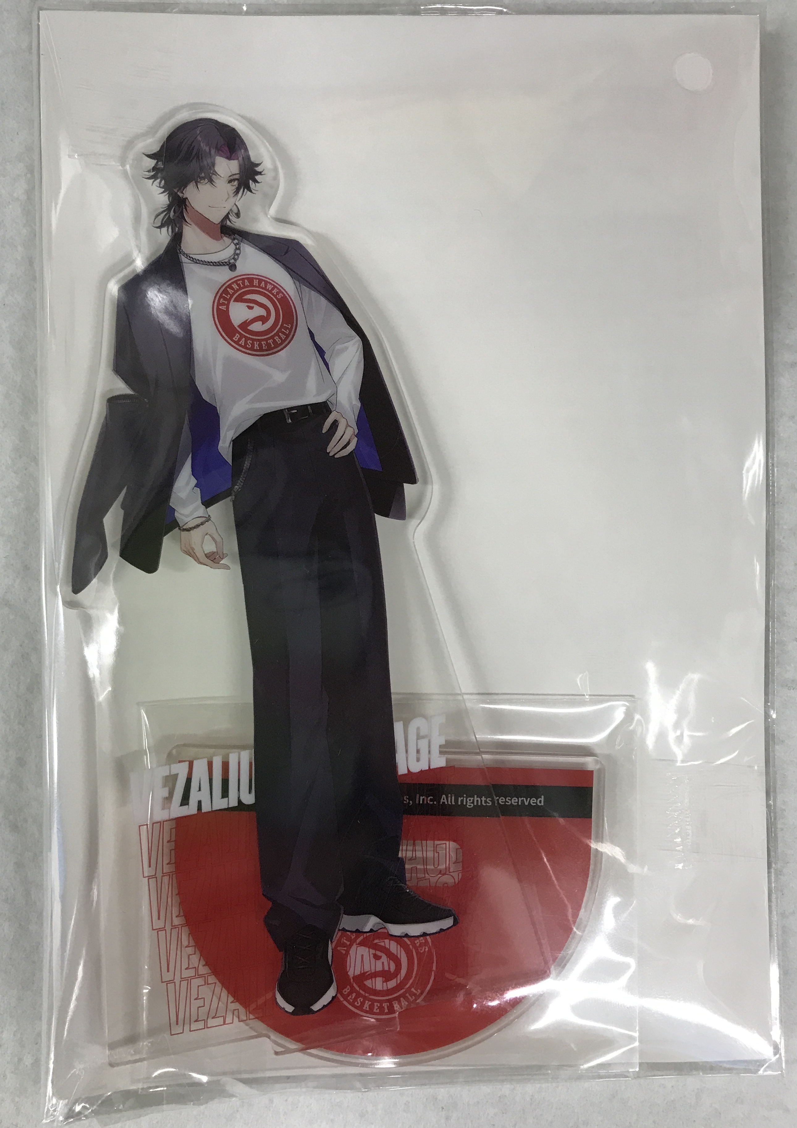 【未開封】にじさんじ/NIJISANJI EN×NBA×楽天コレクション 第2弾 【Eastern】 B-13賞 アクリルスタンド ヴェザリウス バンデージ Atlanta Hawks