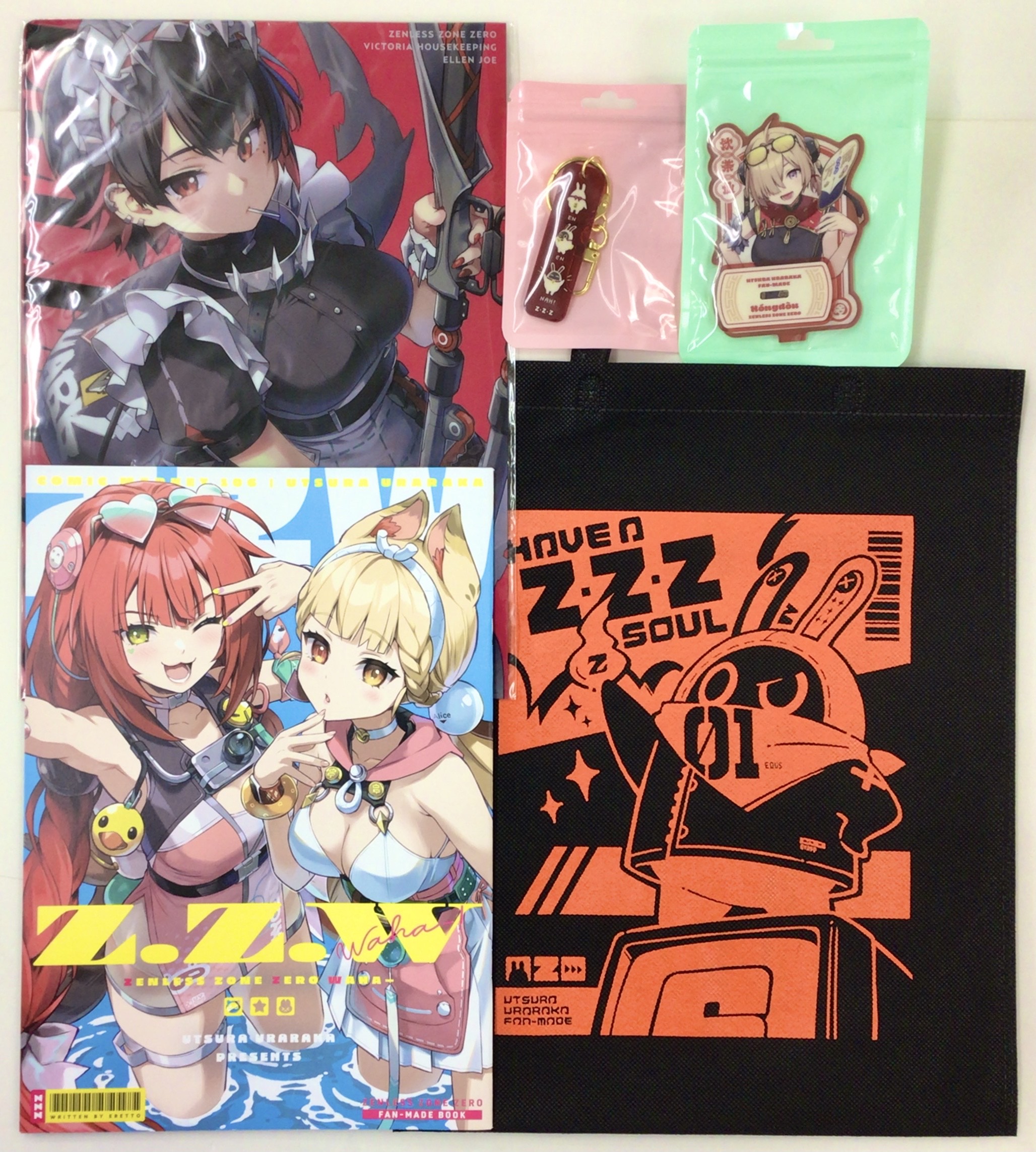 C106 DAY-2 ゼンゼロ新刊セット(Z.Z.W+ジップ袋入りオマネキボンプミニ