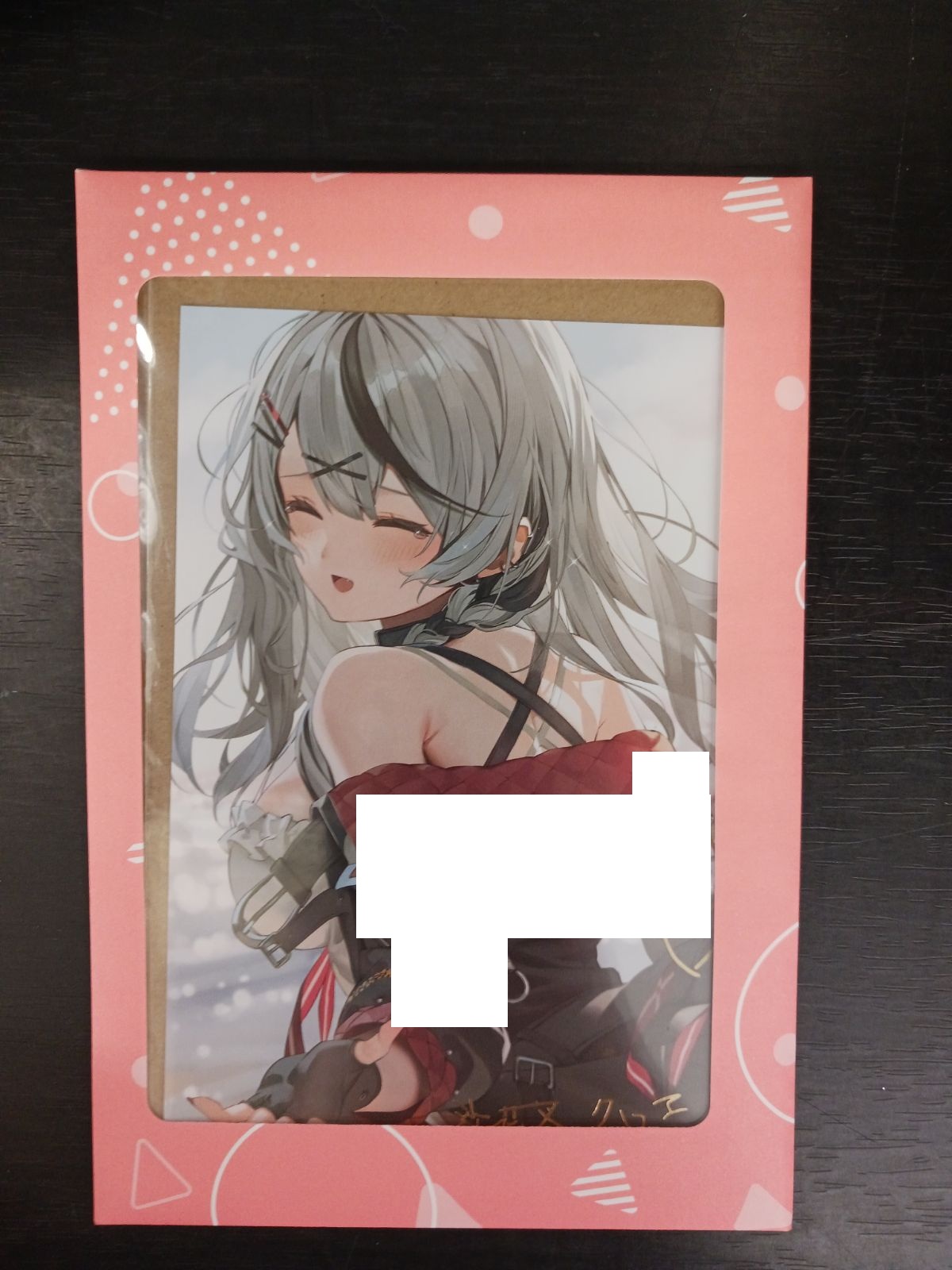 未開封】ホロライブ 活動3周年記念 直筆メッセージ&箔押し複製サイン