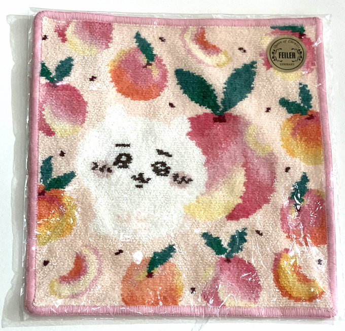 【未開封】ちいかわ×LOVERARY BY FEILER ハンカチ ちいかわピーチドット