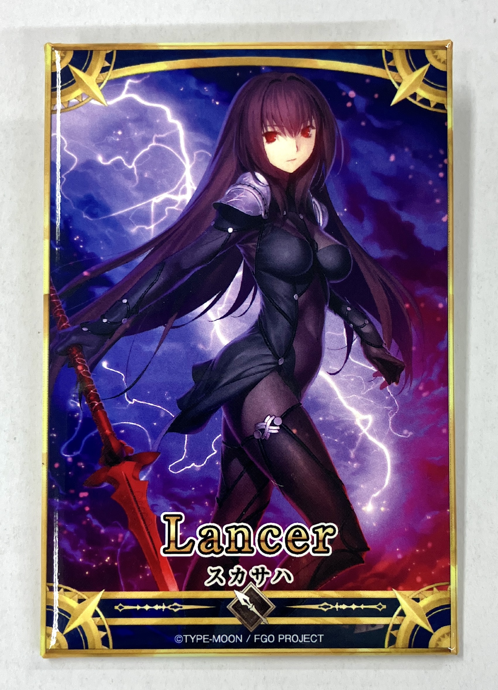 Fate/Grand Order リアル召喚チャレンジランサー賞 角缶バッジ スカサハ 【AnimeJapan 2016】