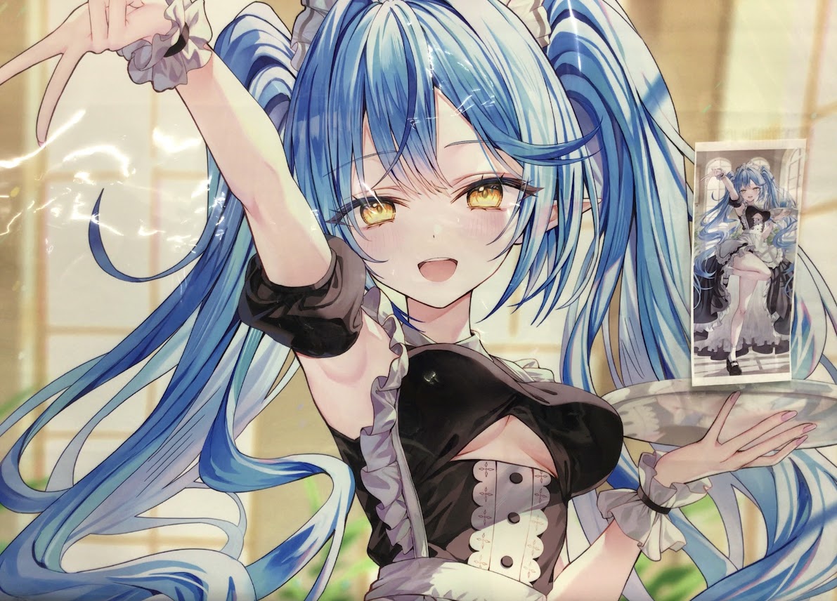 雪花ラミィ 等身大タペストリー メイド ホロライブ メイドラミィ等身大タペストリー 雪花ラミィ [リン☆ユウ