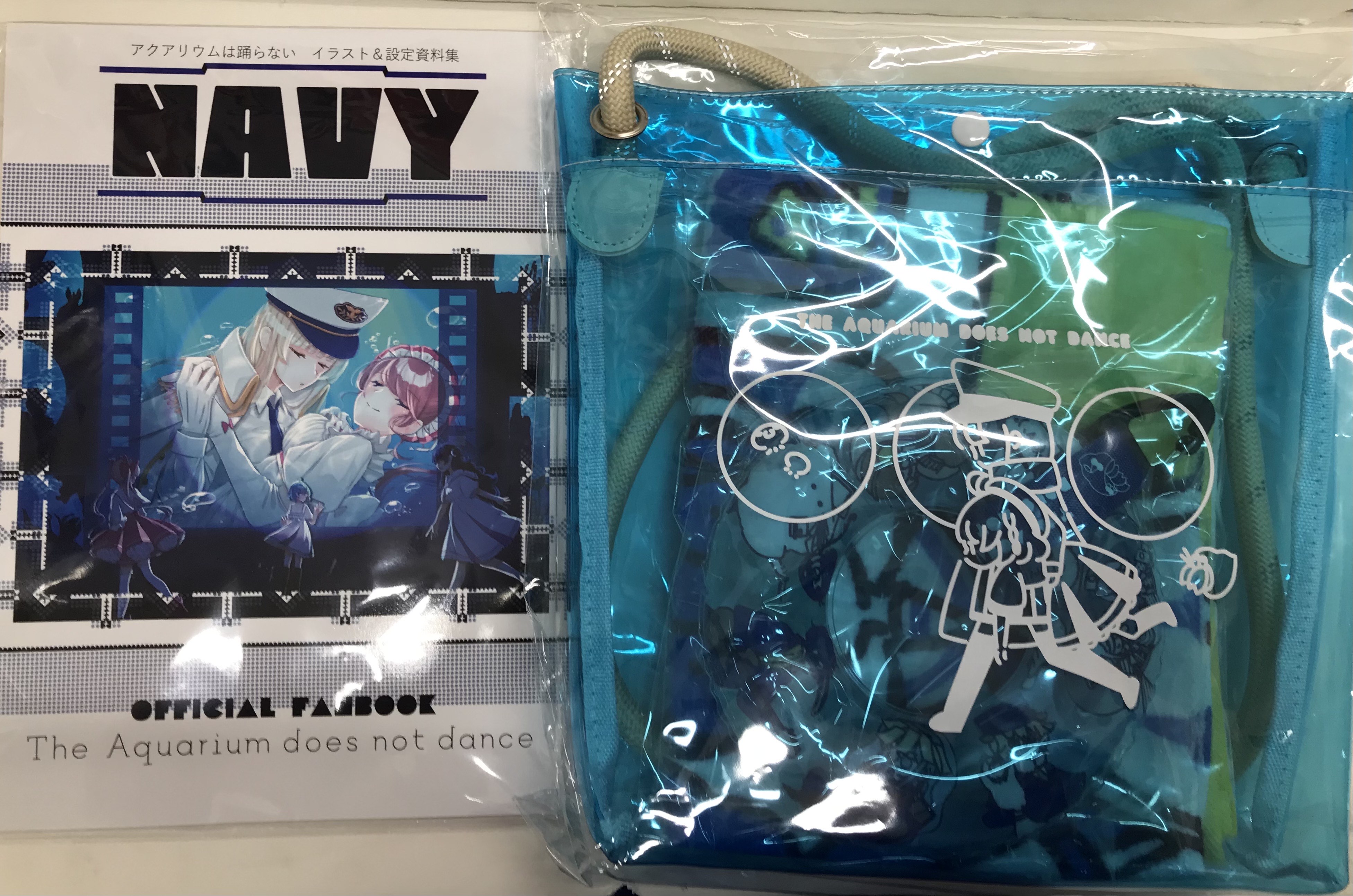 コミケセット(NAVY+OCEAN CURRENT+特性でかチケットレプリカ+クリアバッグ+すいすい浮き輪ホルダー+フェイスタオル) 【その他 一般PC・ブラウザゲーム作品】[橙々][橙々さんのたい焼き]