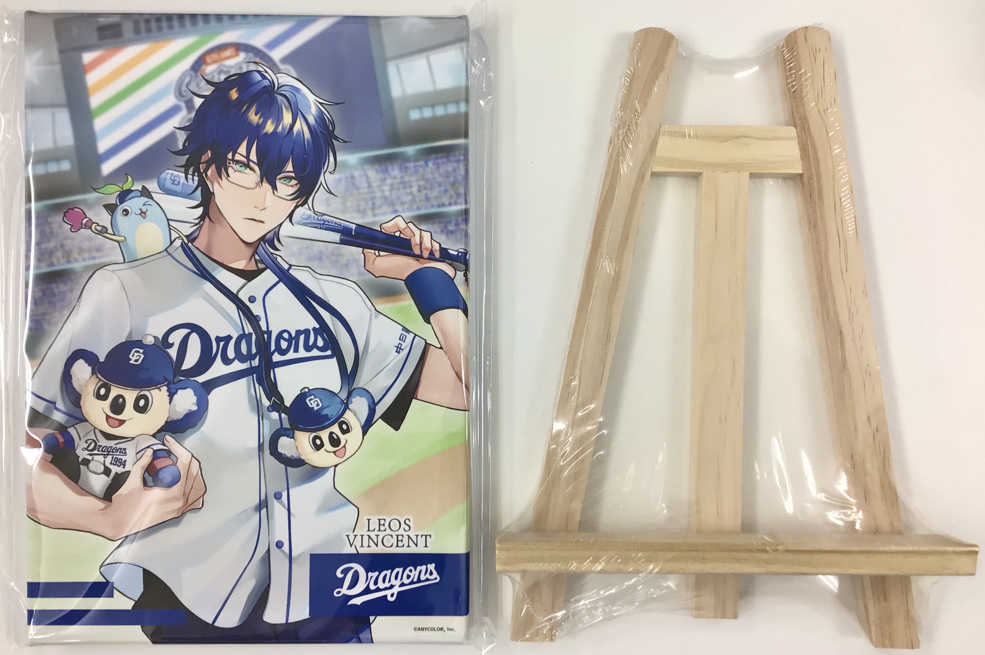 にじさんじ×セ・リーグ 6球団×楽天コレクション Bパターン S-10賞 キャラファインキャンバスアート レオス・ヴィンセント 中日ドラゴンズ