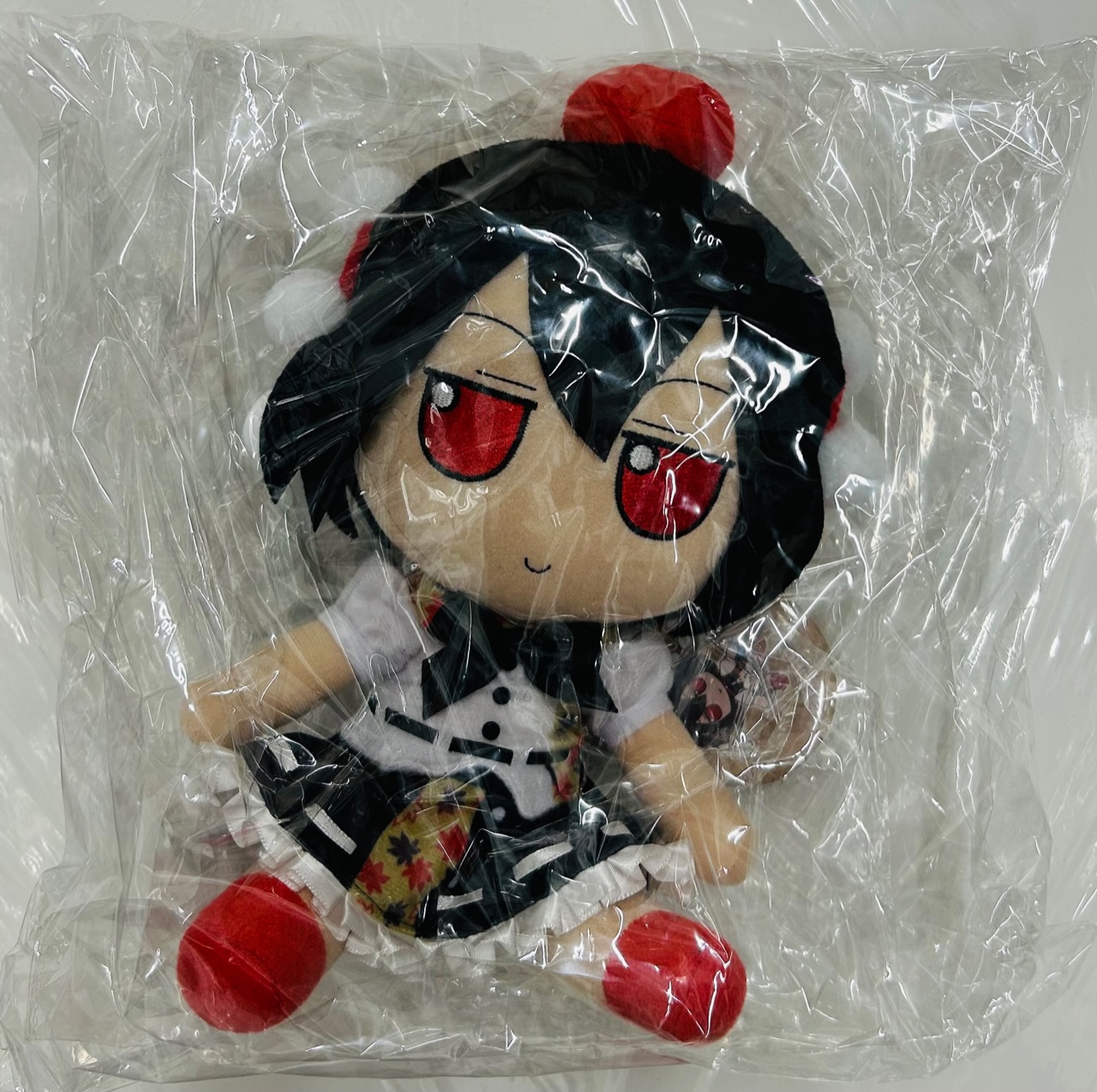 東方Project 東方ぬいぐるみシリーズ 60 ふもふもあや。ふうじんろくばーじょん 射命丸文 (風神録 ver.)+Gift限定購入特典缶バッジ