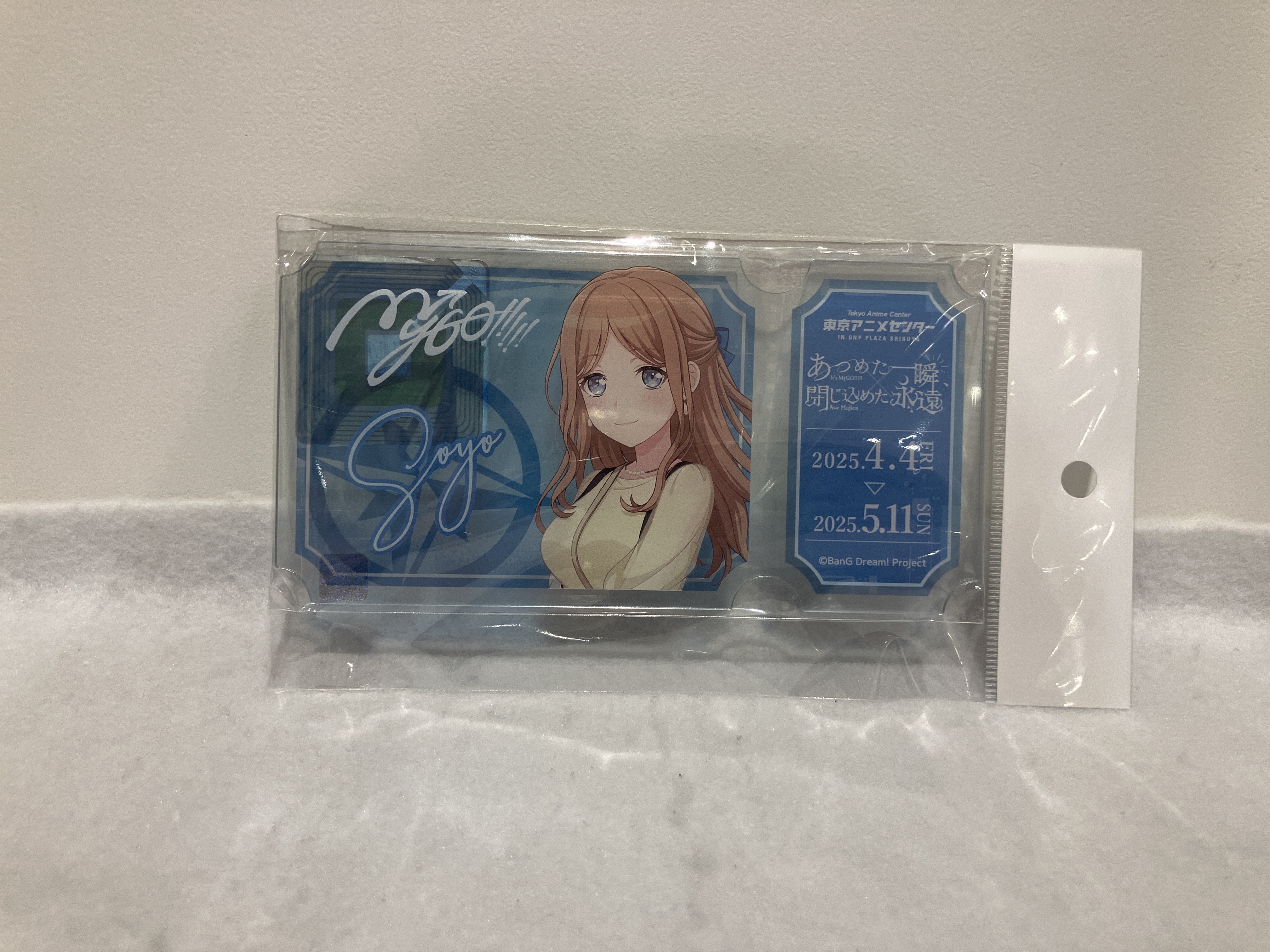 BanG Dream! It's MyGO!!!!!×Ave Mujica 合同企画展 あつめた一瞬、閉じ込めた永遠 チケット風アクリルカード ...